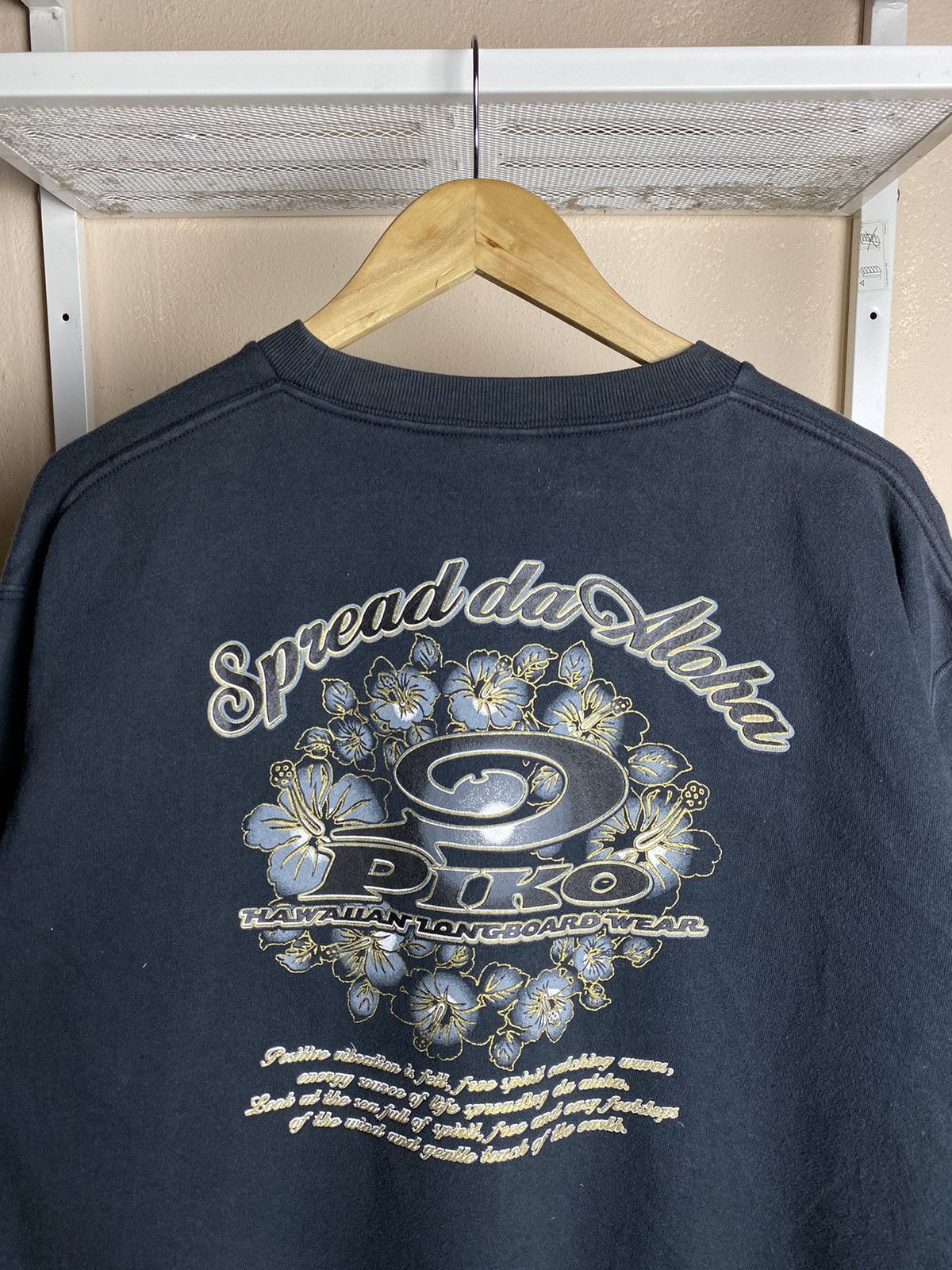 Japanese Brand FADED Vintage Piko Hawaiian Baggy Big Logo Sweatshirt Size US XL / EU 56 / 4 - 7 Thumbnail