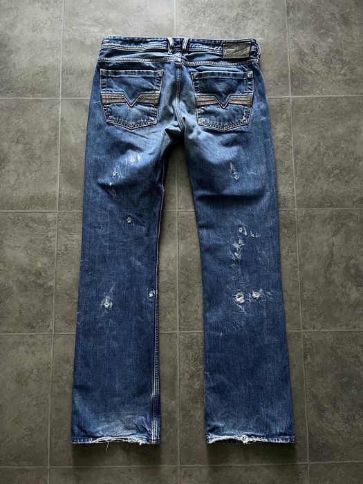 Y2K DIESEL Distressed Mid Rise Bootcut Jeans (S/M)