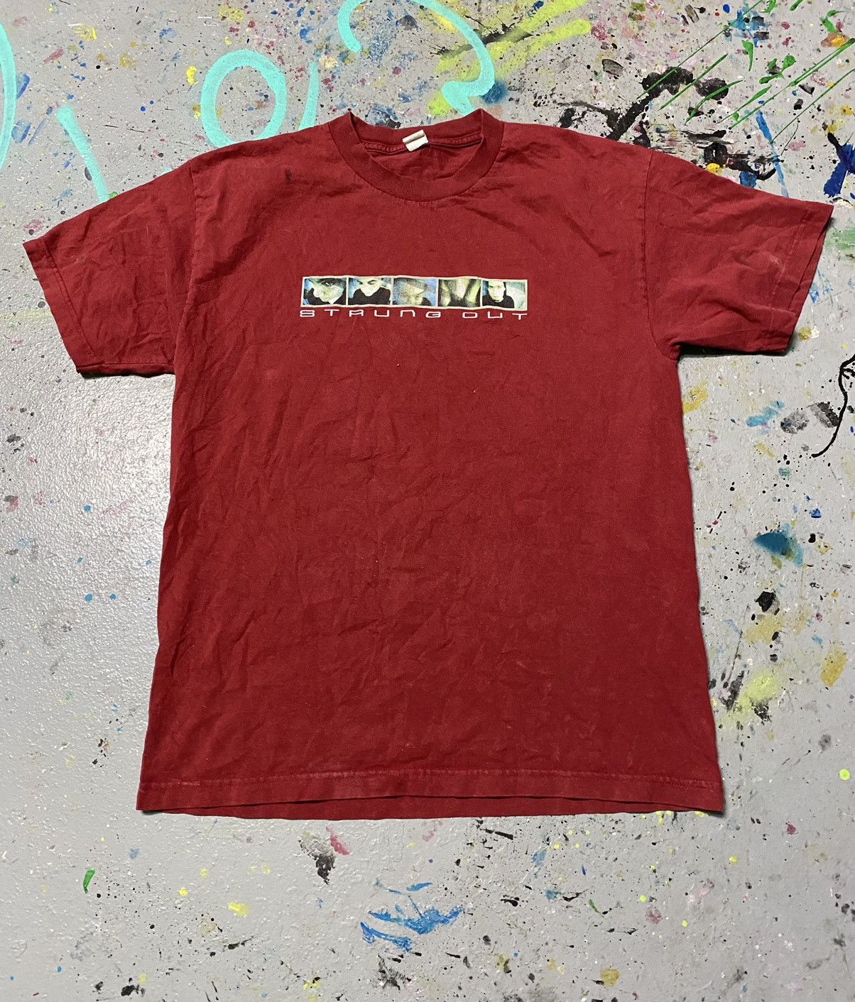 Band Tees × Vintage Vintage Strung out punk band skater T-shirt 1990s Size US L / EU 52-54 / 3 - 2 Thumbnail