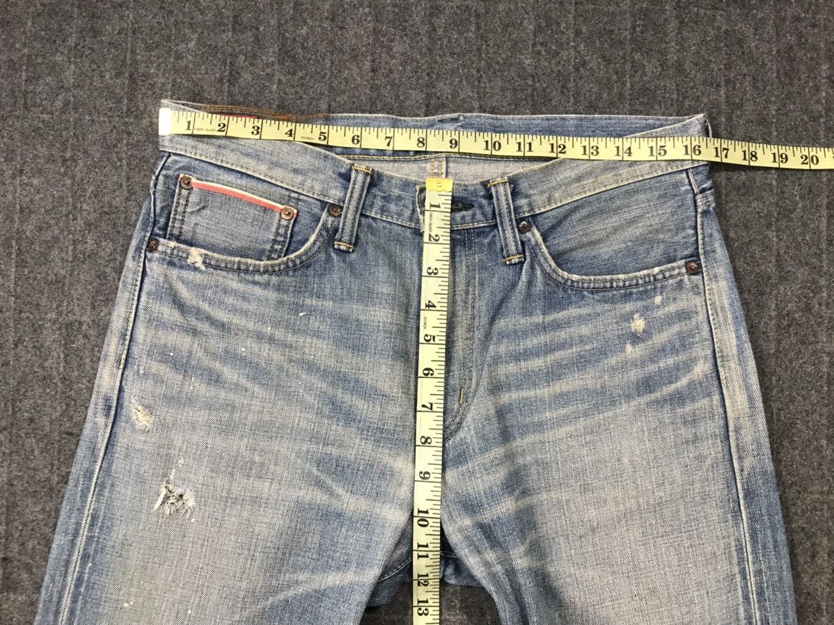 Edwin × Vintage Vintage Edwin Selvedge Buckle Back Distressed Made In 🇯🇵 Size US 33 - 21 Thumbnail