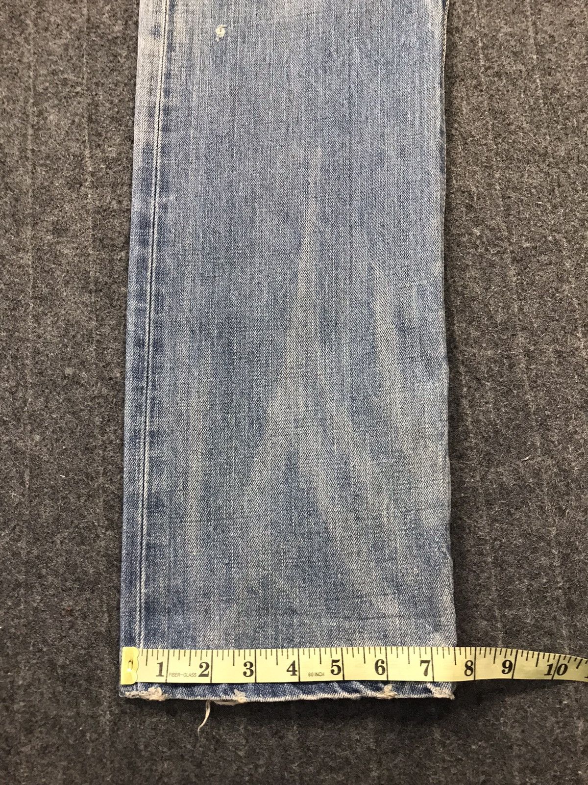 Edwin × Vintage Vintage Edwin Selvedge Buckle Back Distressed Made In 🇯🇵 Size US 33 - 24 Thumbnail