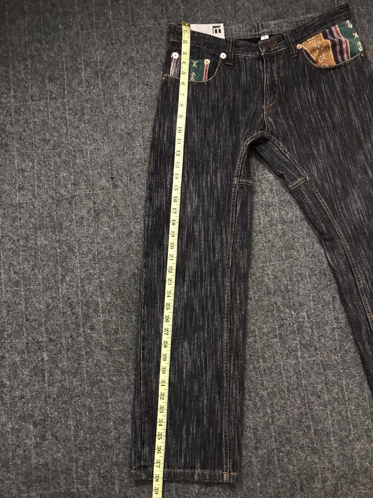 Japanese Brand Vintage Modish Pocket Striped Jeans Style Size US 32 / EU 48 - 20 Thumbnail