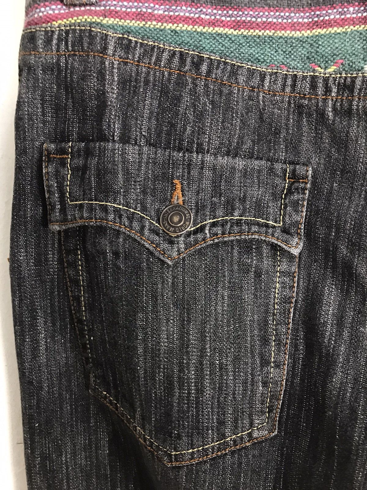 Japanese Brand Vintage Modish Pocket Striped Jeans Style Size US 32 / EU 48 - 12 Thumbnail