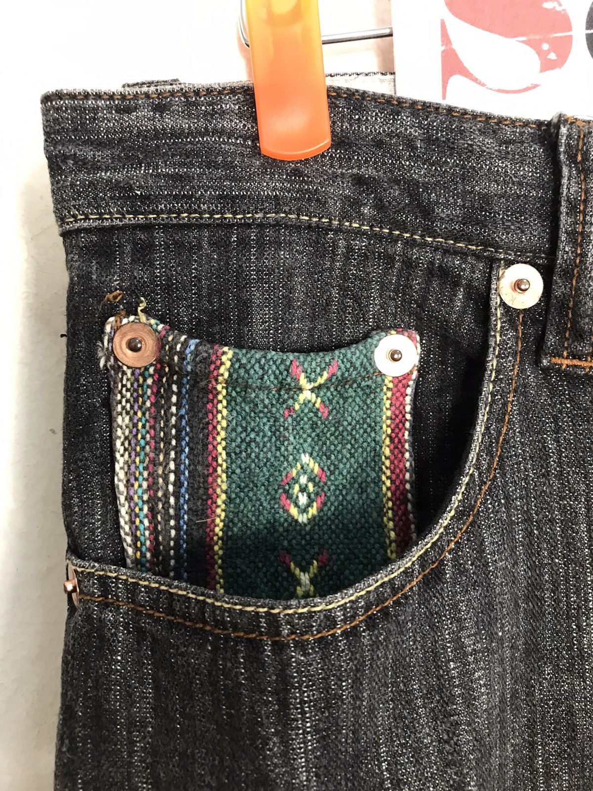 Japanese Brand Vintage Modish Pocket Striped Jeans Style Size US 32 / EU 48 - 8 Thumbnail