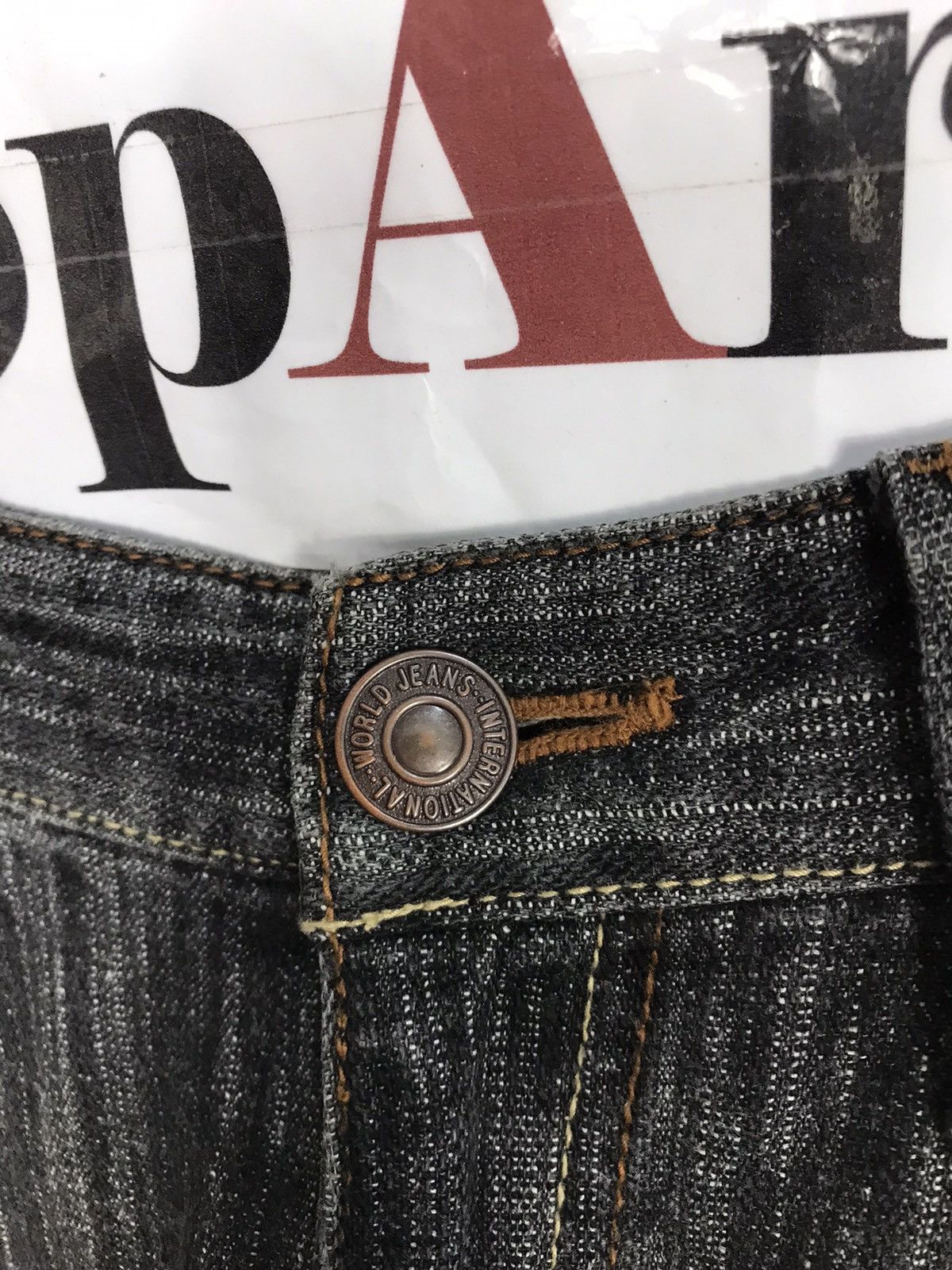 Japanese Brand Vintage Modish Pocket Striped Jeans Style Size US 32 / EU 48 - 7 Thumbnail