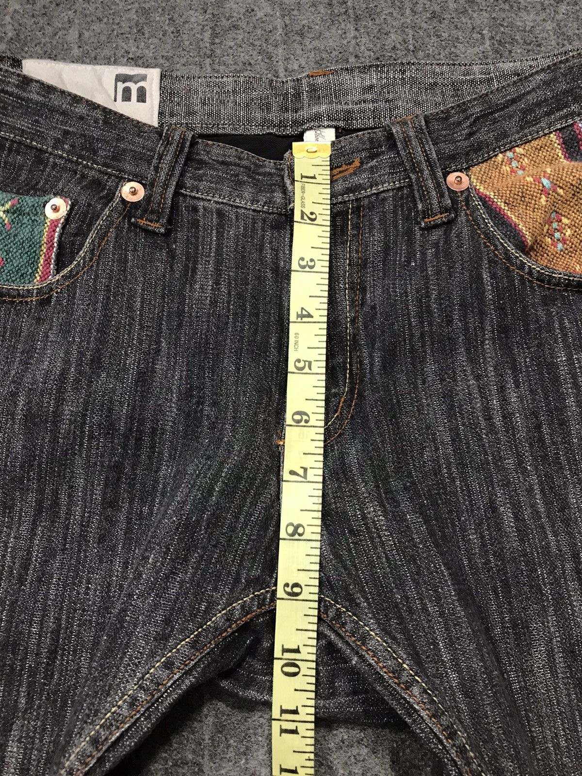Japanese Brand Vintage Modish Pocket Striped Jeans Style Size US 32 / EU 48 - 17 Thumbnail