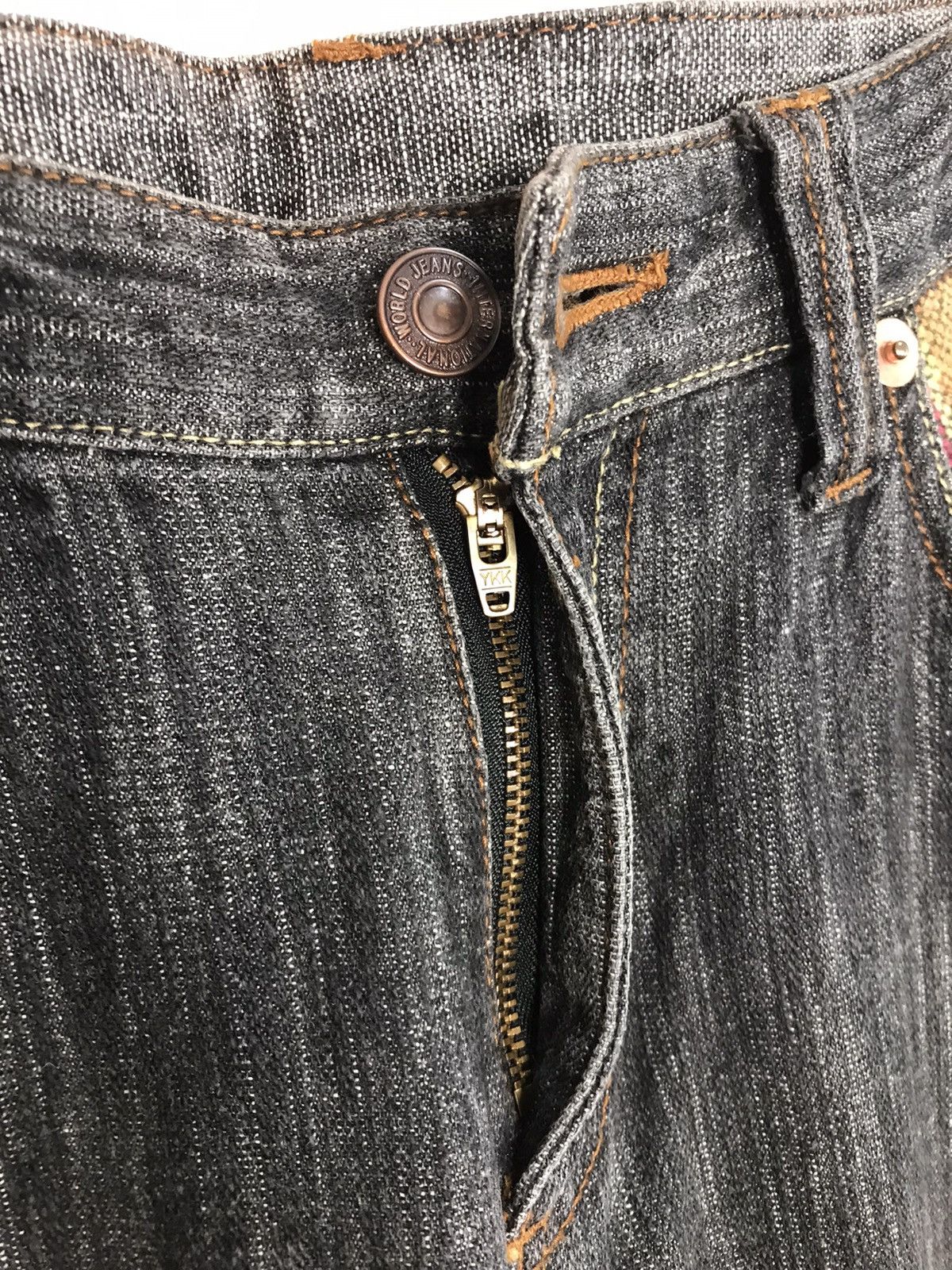Japanese Brand Vintage Modish Pocket Striped Jeans Style Size US 32 / EU 48 - 9 Thumbnail