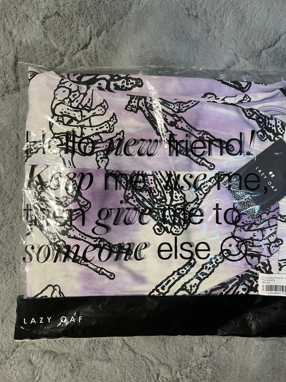 Lazy Oaf Lazy Oaf Skeleton In The Closet Track pants grunge size S/M Size US 35 - 10 Thumbnail