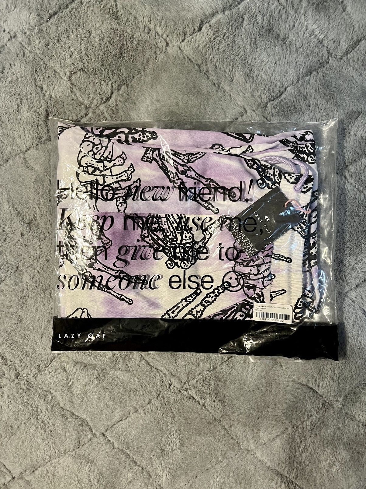 Lazy Oaf Lazy Oaf Skeleton In The Closet Track pants grunge size S/M Size US 35 - 3 Thumbnail