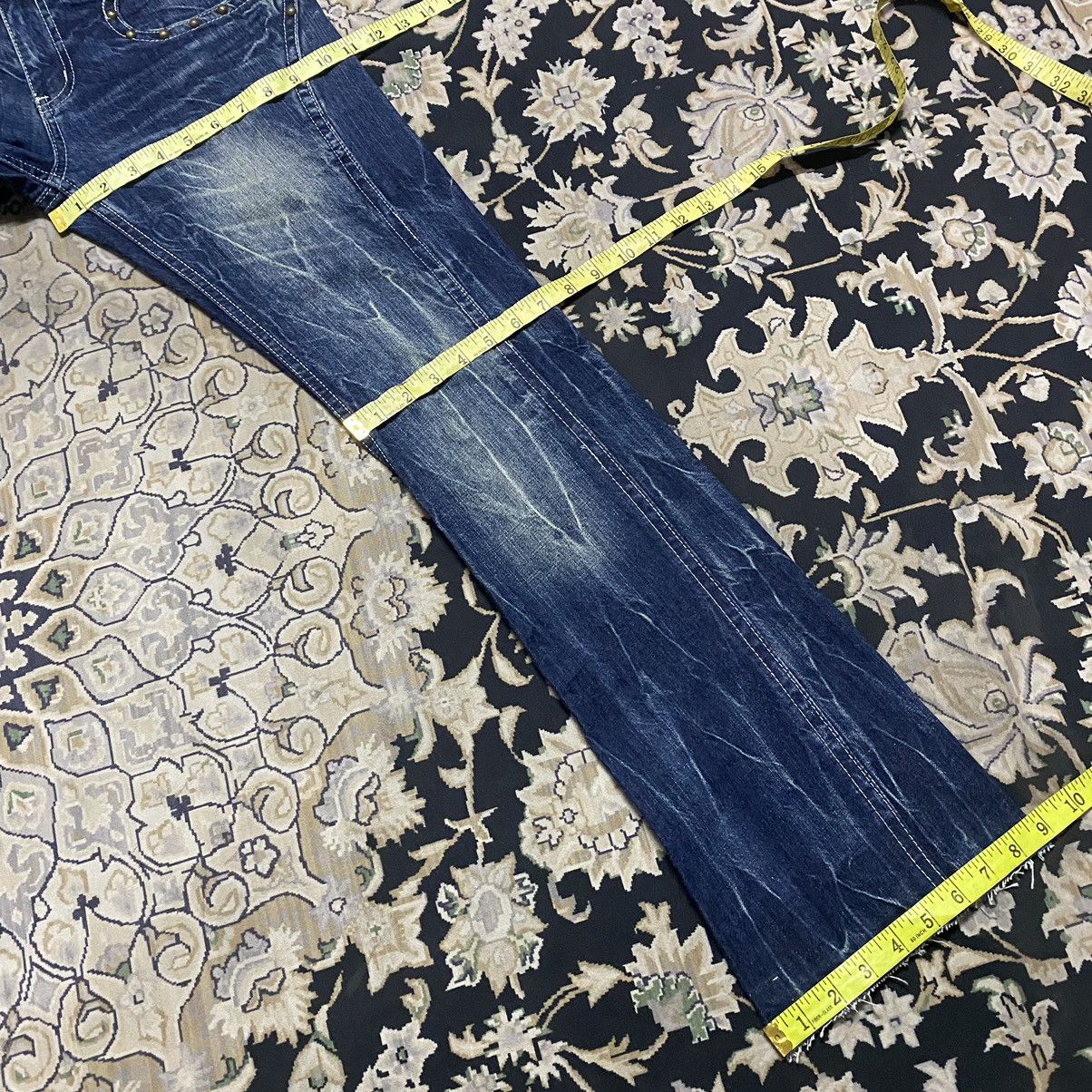 semanticdesign Semantic Design Studded Denim Flare Jeans Size US 31 - 21 Thumbnail
