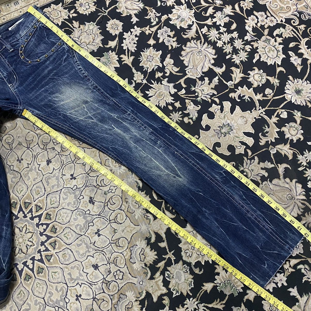 semanticdesign Semantic Design Studded Denim Flare Jeans Size US 31 - 20 Thumbnail