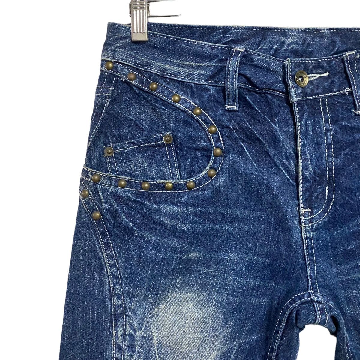 semanticdesign Semantic Design Studded Denim Flare Jeans Size US 31 - 4 Thumbnail