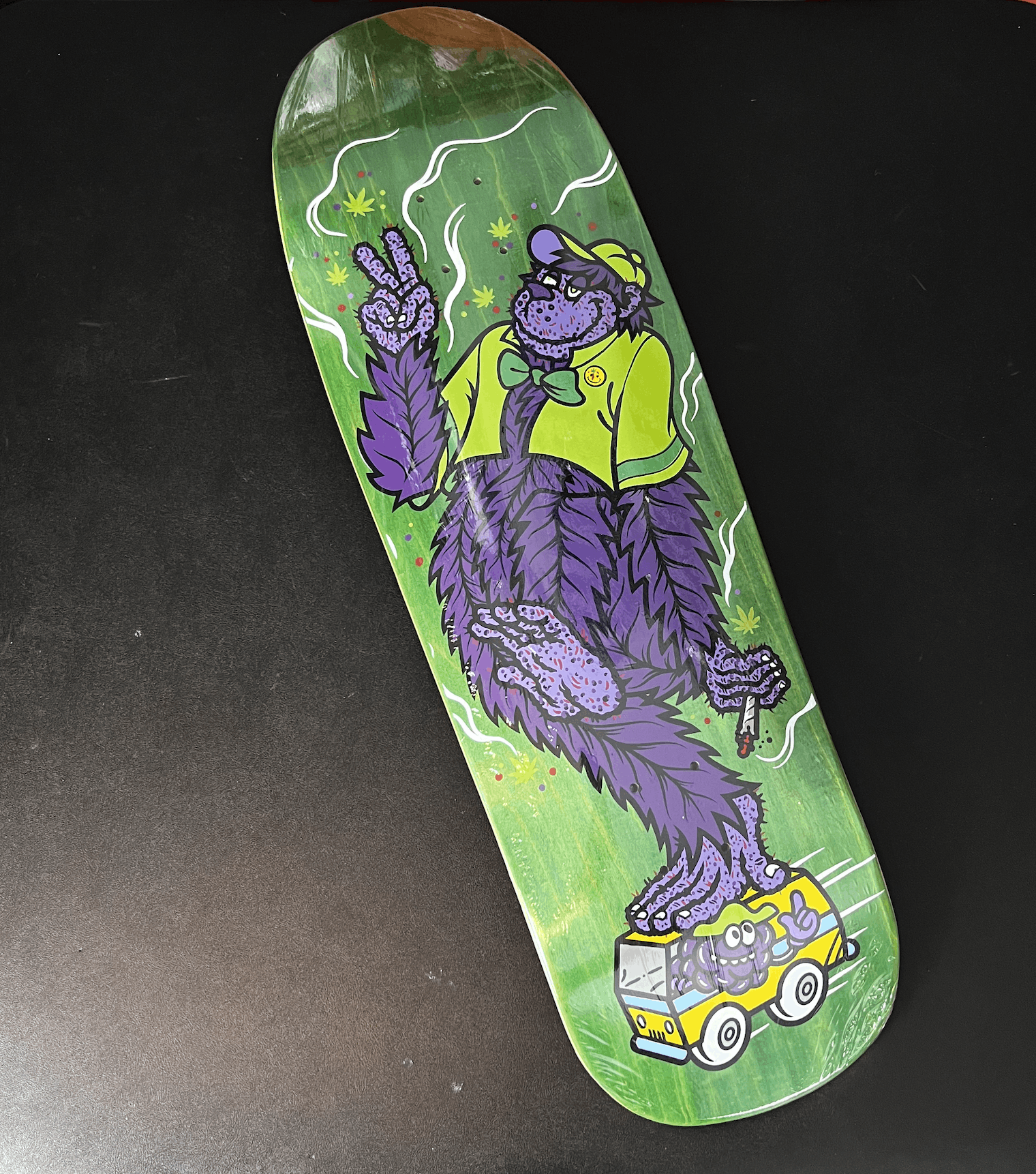 image of Strangelove Skateboards Grape Ape 9.75 Deck Todd Bratrud in Green, Men's