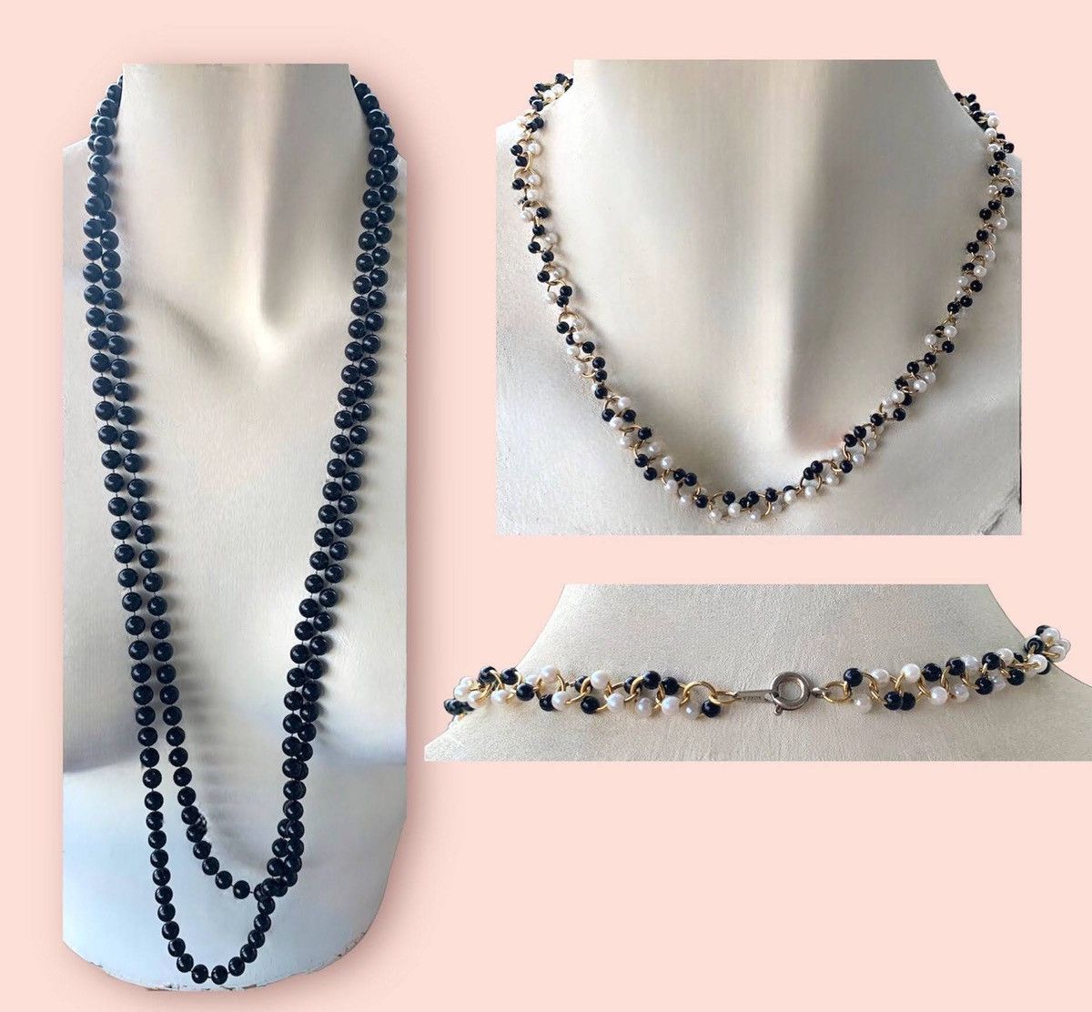 Vintage Vintage Beaded Necklaces Long Mixed Designer Jewelry Lot Size ONE SIZE - 5 Thumbnail