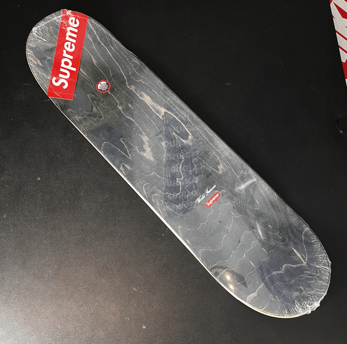 Supreme Supreme Distorted Logo Skateboard Deck Yellow | Grailed