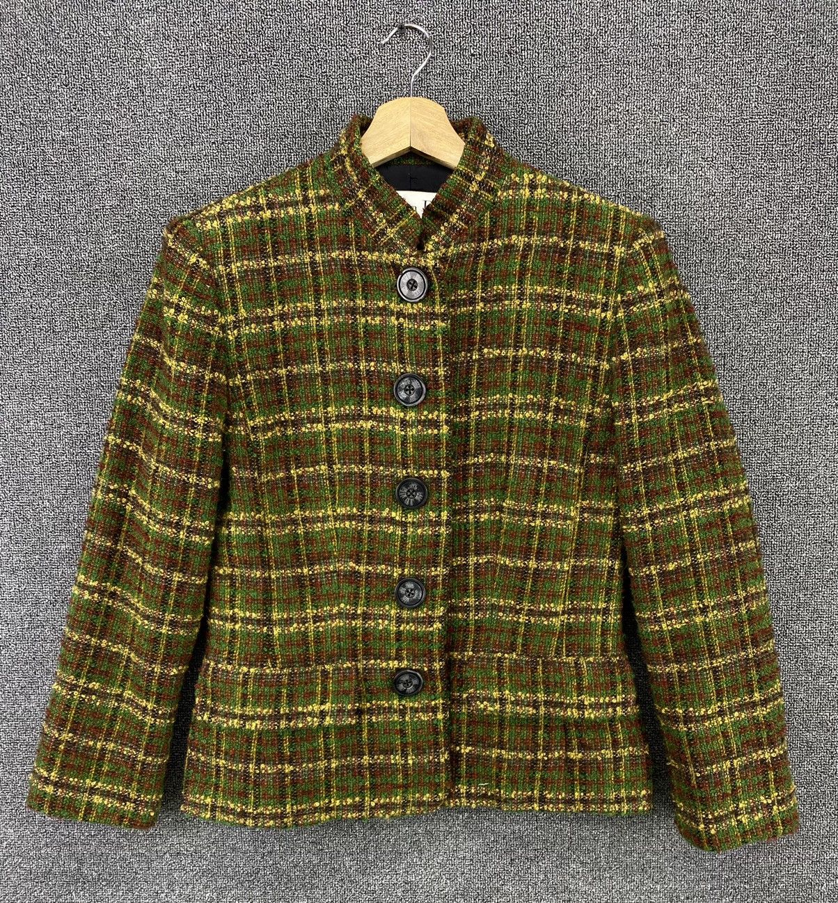 Christian Dior Monsieur Vintage Christian Dior Knitted Tweed Jacket Size L / US 10 / IT 46 - 1 Thumbnail