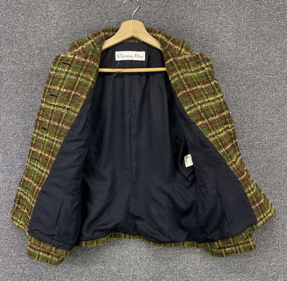 Christian Dior Monsieur Vintage Christian Dior Knitted Tweed Jacket Size L / US 10 / IT 46 - 6 Thumbnail