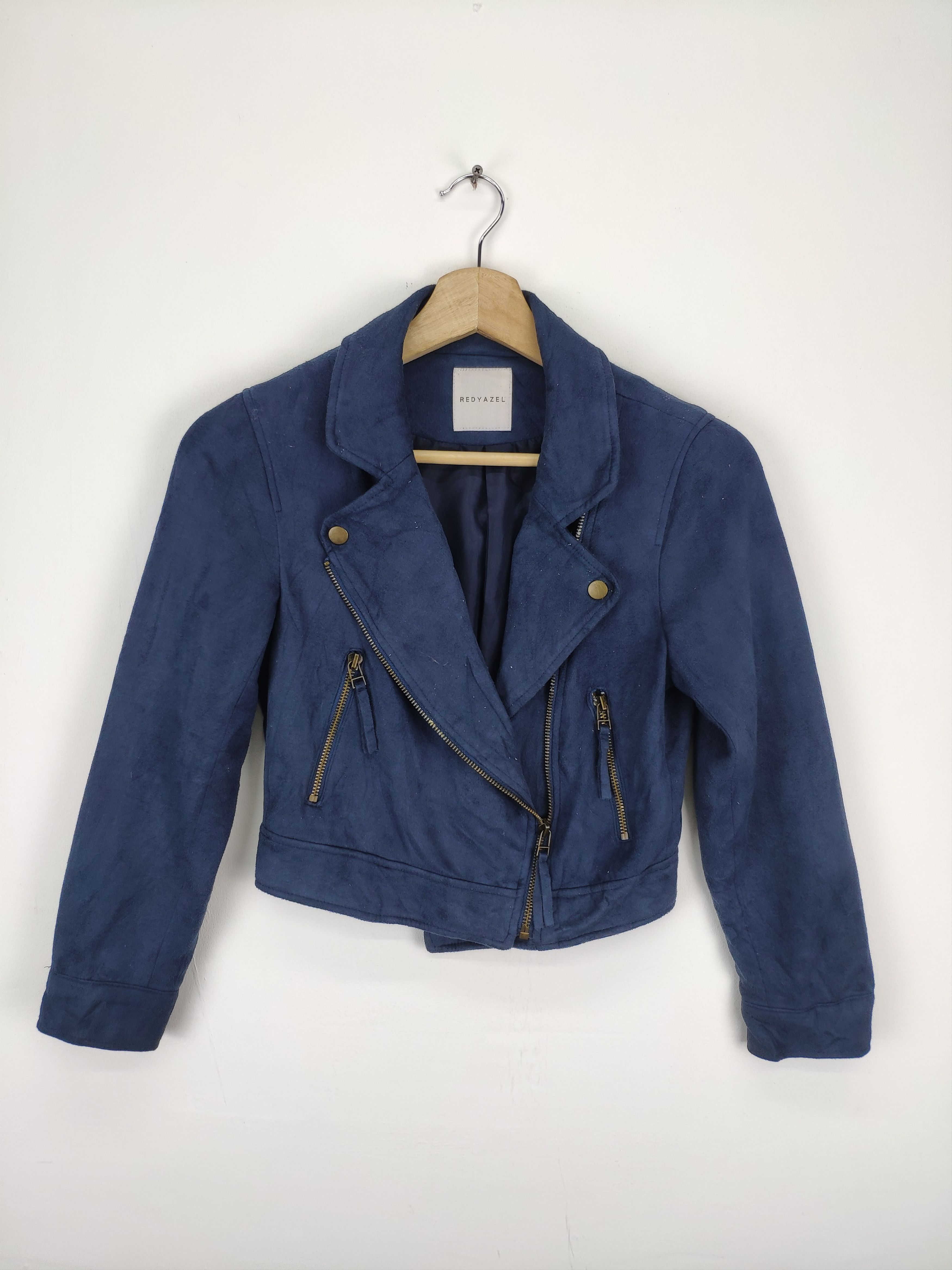If Six Was Nine × Japanese Brand × Le Grande Bleu (L.G.B.) Vintage 90s Moleskine Double Collar Jacket by REDYAZEL Size XS / US 0-2 / IT 36-38 - 4 Thumbnail