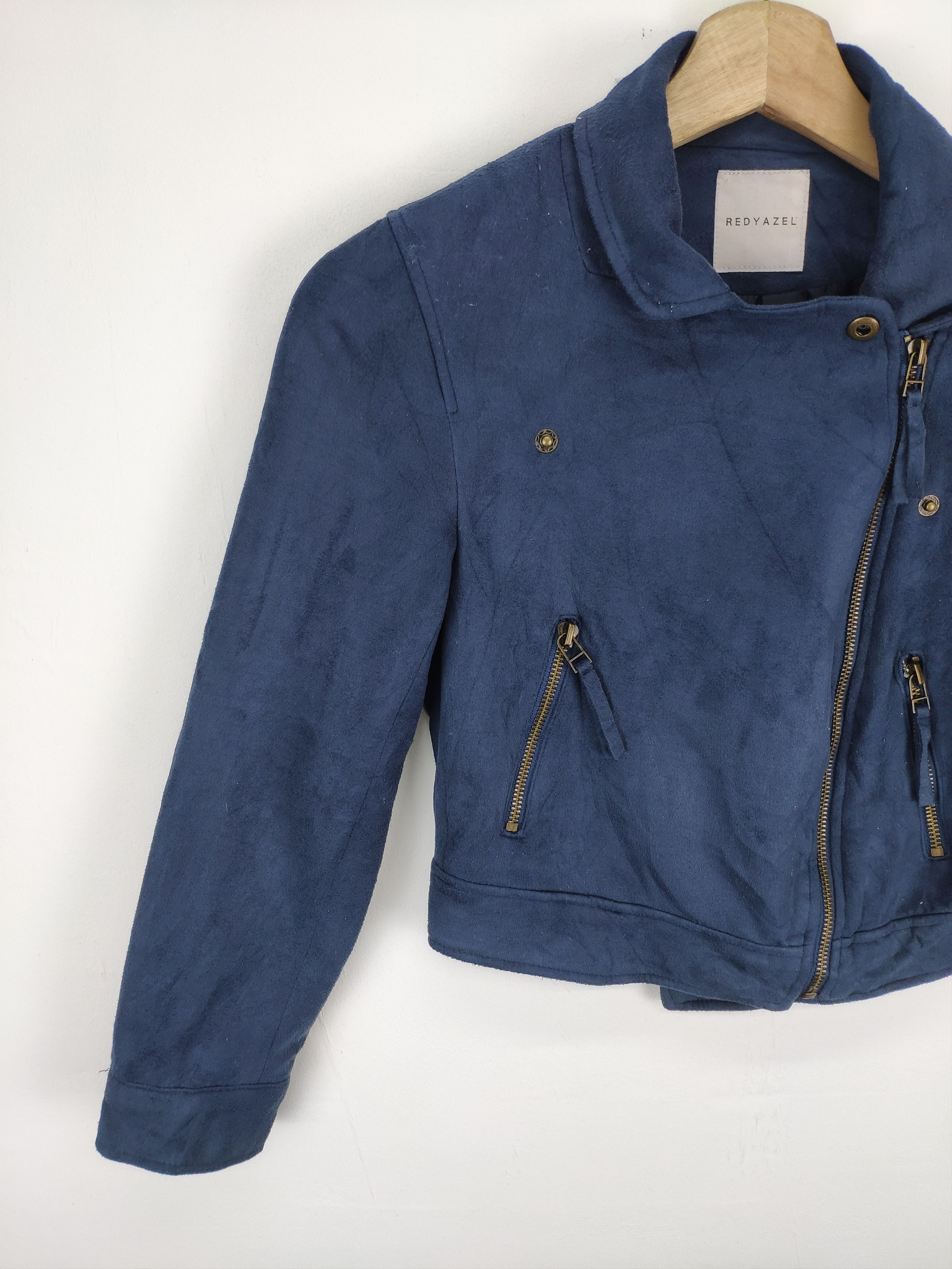 If Six Was Nine × Japanese Brand × Le Grande Bleu (L.G.B.) Vintage 90s Moleskine Double Collar Jacket by REDYAZEL Size XS / US 0-2 / IT 36-38 - 8 Thumbnail