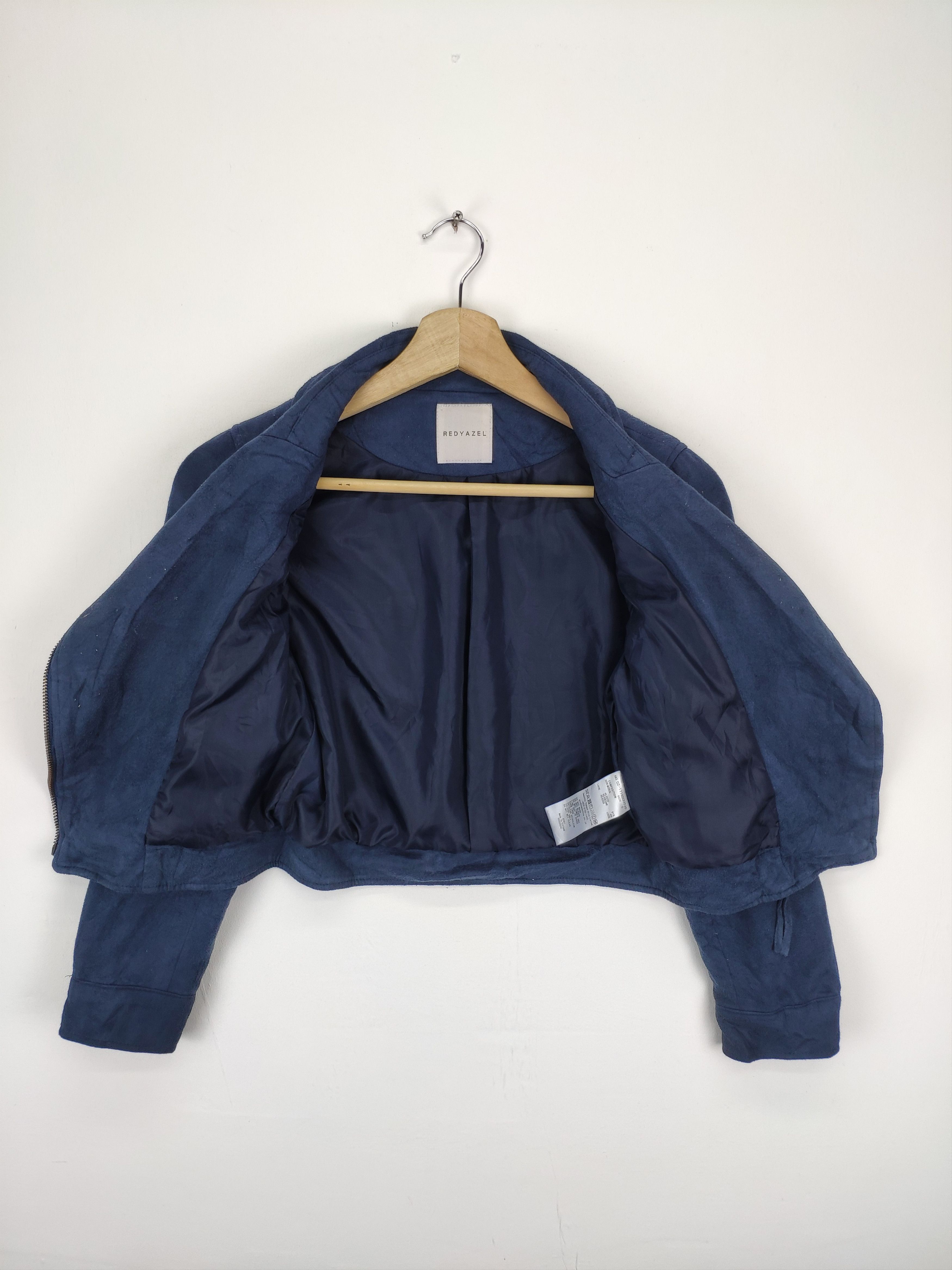 If Six Was Nine × Japanese Brand × Le Grande Bleu (L.G.B.) Vintage 90s Moleskine Double Collar Jacket by REDYAZEL Size XS / US 0-2 / IT 36-38 - 5 Thumbnail