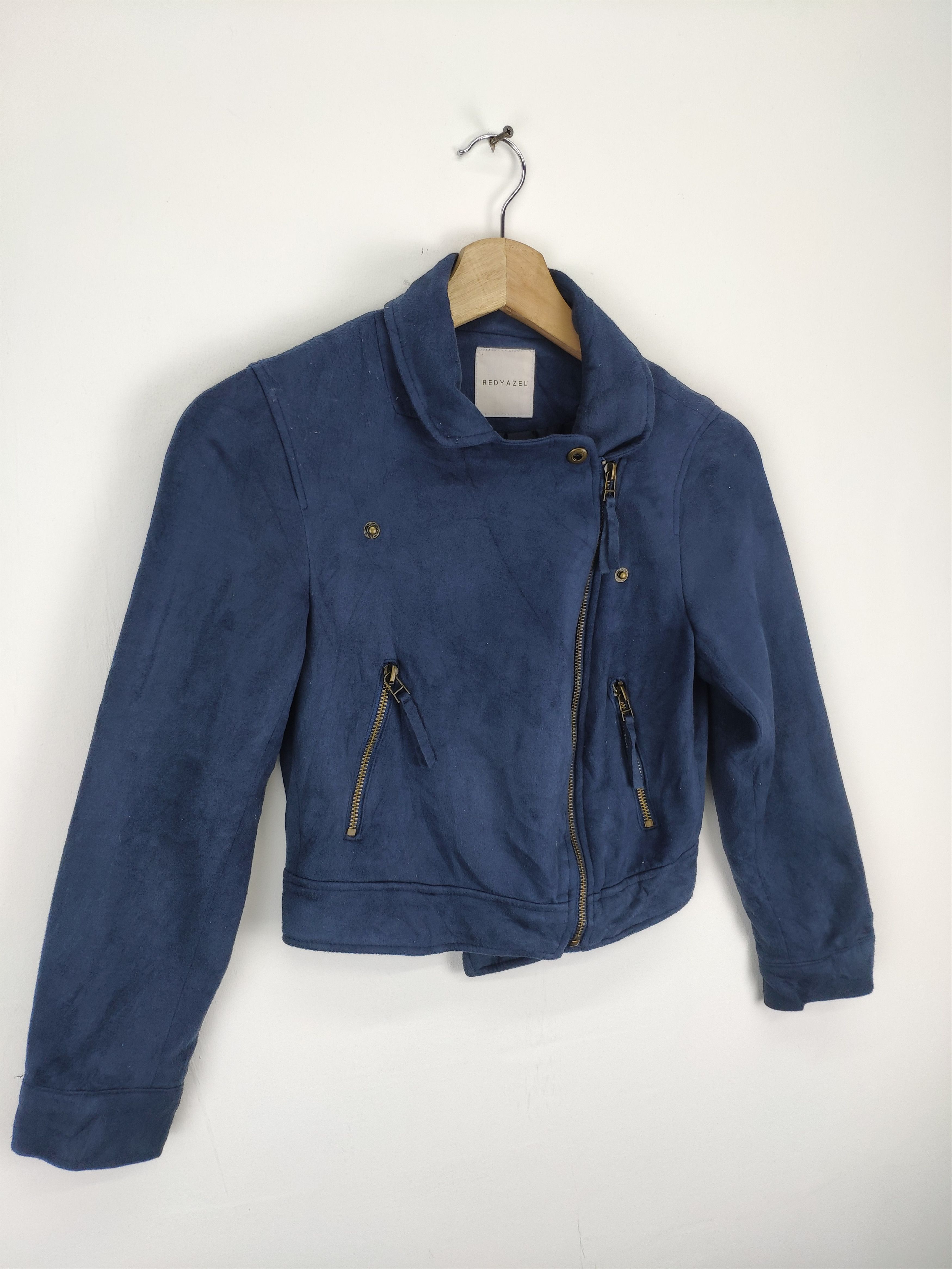 If Six Was Nine × Japanese Brand × Le Grande Bleu (L.G.B.) Vintage 90s Moleskine Double Collar Jacket by REDYAZEL Size XS / US 0-2 / IT 36-38 - 3 Thumbnail