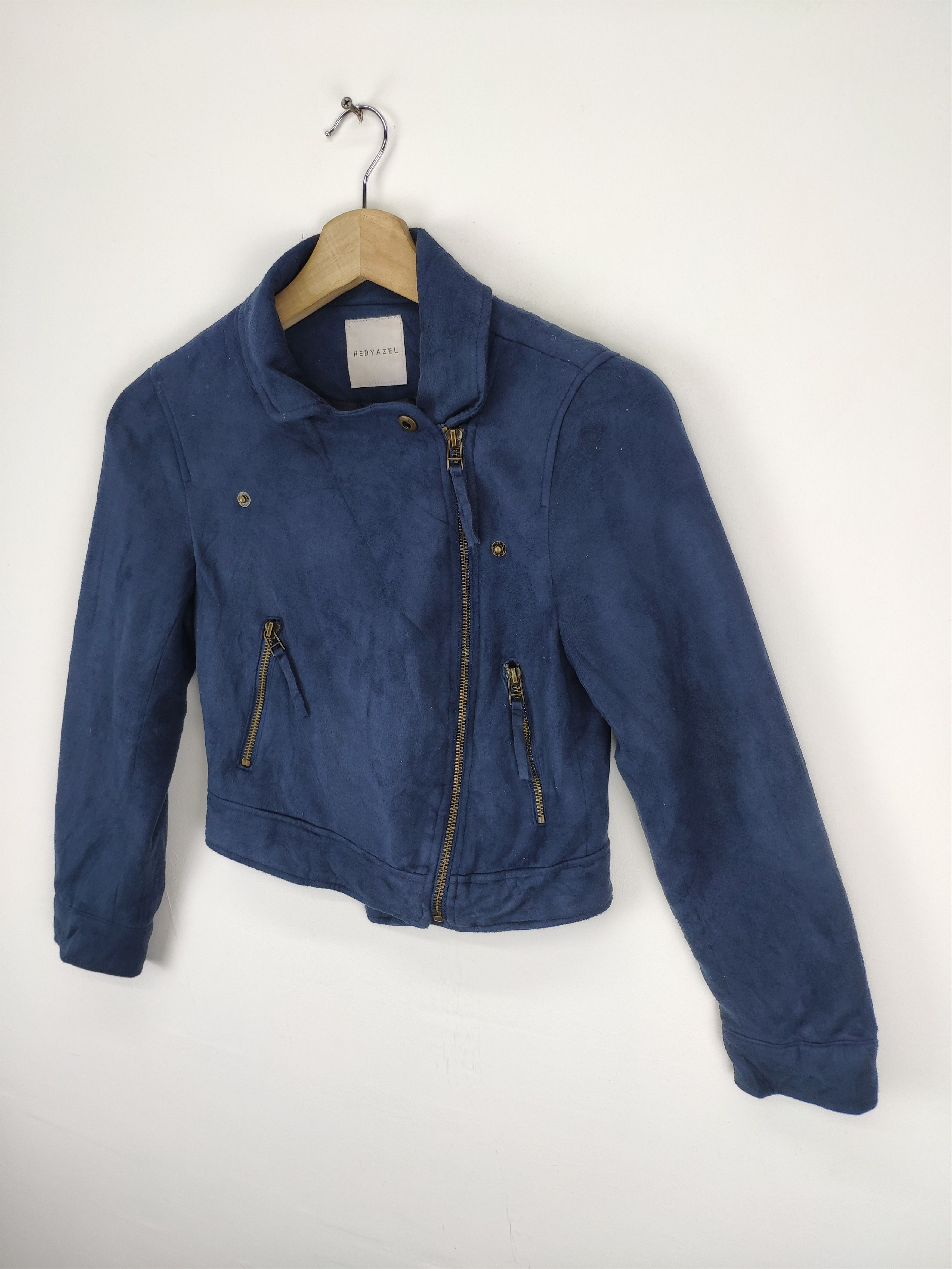 If Six Was Nine × Japanese Brand × Le Grande Bleu (L.G.B.) Vintage 90s Moleskine Double Collar Jacket by REDYAZEL Size XS / US 0-2 / IT 36-38 - 2 Thumbnail