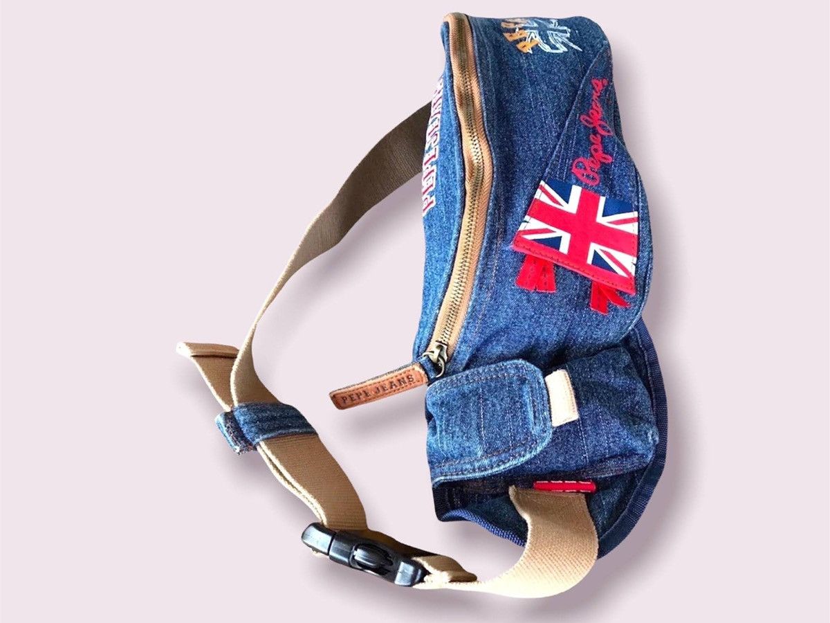 Pepe Jeans 90’s Pepe Jeans Bag Y2K Denim Fanny Sack RARE Unisex Size ONE SIZE - 5 Thumbnail