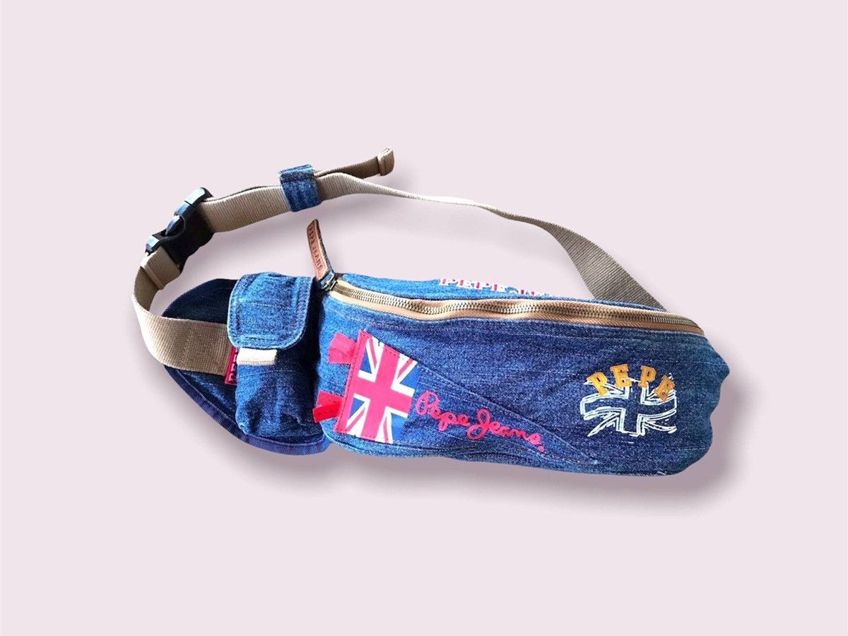 Pepe Jeans 90’s Pepe Jeans Bag Y2K Denim Fanny Sack RARE Unisex Size ONE SIZE - 2 Thumbnail