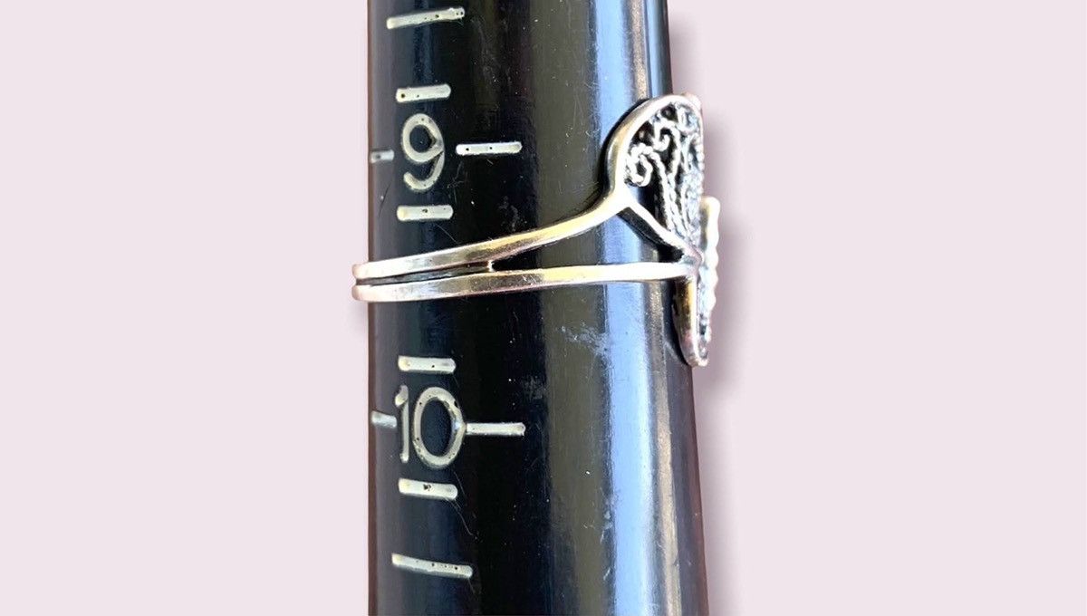 Vintage Big Silver Butterfly Ring Vintage 925 + Gift Box Size ONE SIZE - 9 Thumbnail