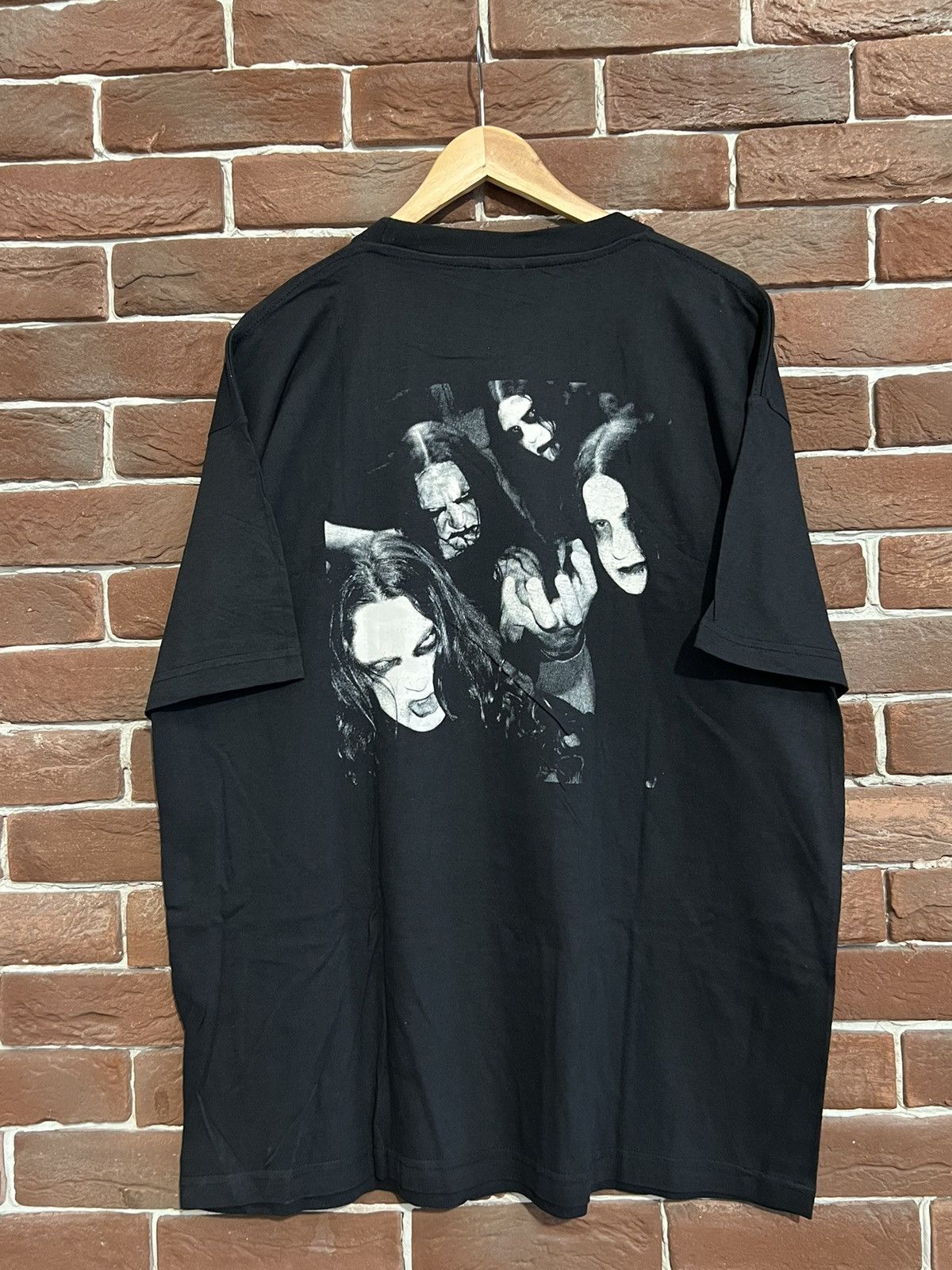 Band Tees Rare 90s Marduk LOgo Vintage Black Metal Band Tour Tshirt Size US XL / EU 56 / 4 - 2 Thumbnail