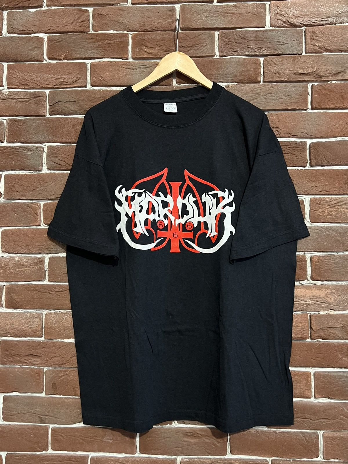 Vintage Rare 90s Marduk LOgo Vintage Black Metal Band Tour Tshirt | Grailed