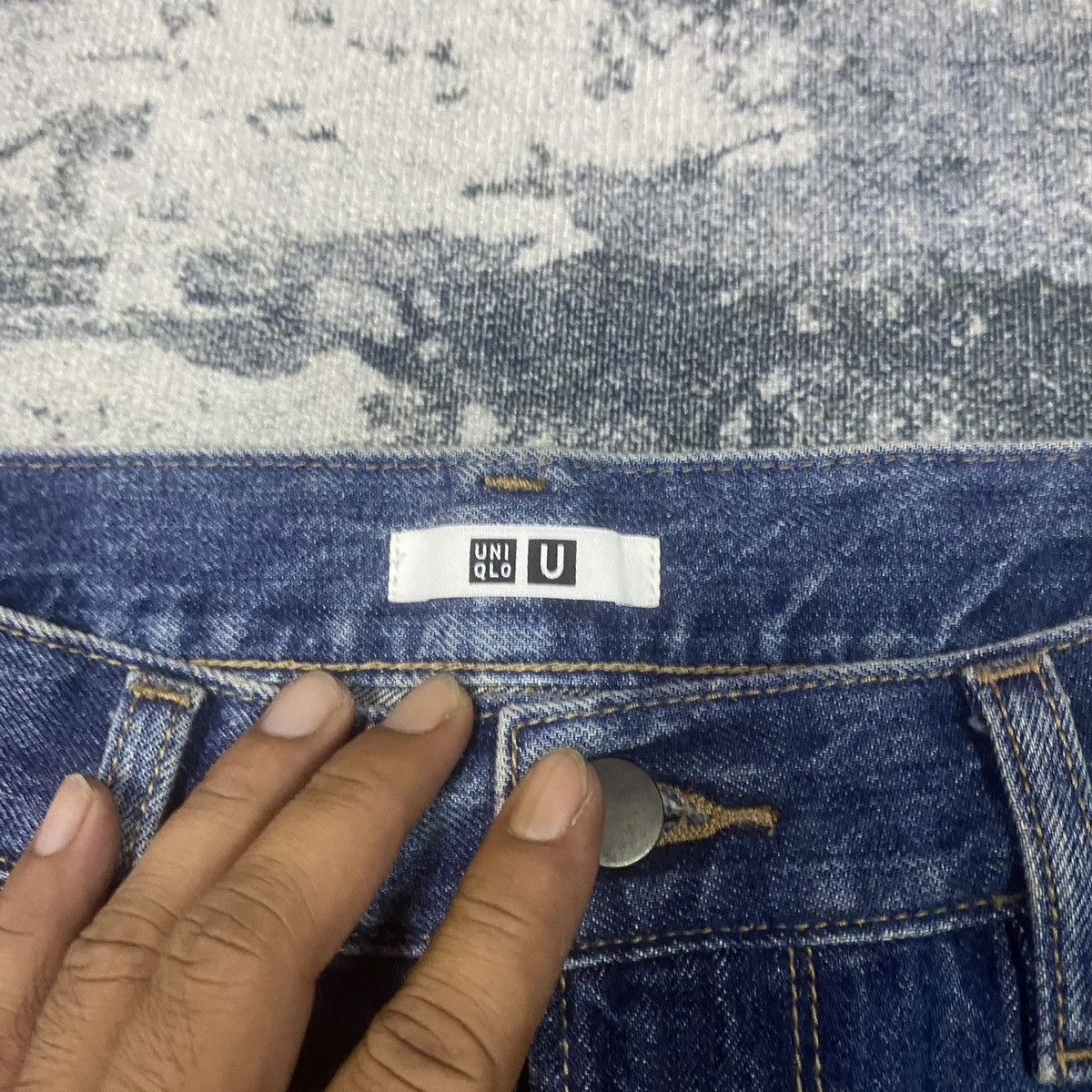 Japanese Brand × Undercover × Uniqlo Vintage Japanese Undercover x Uniqlo Baggy Jeans Size US 31 - 5 Thumbnail
