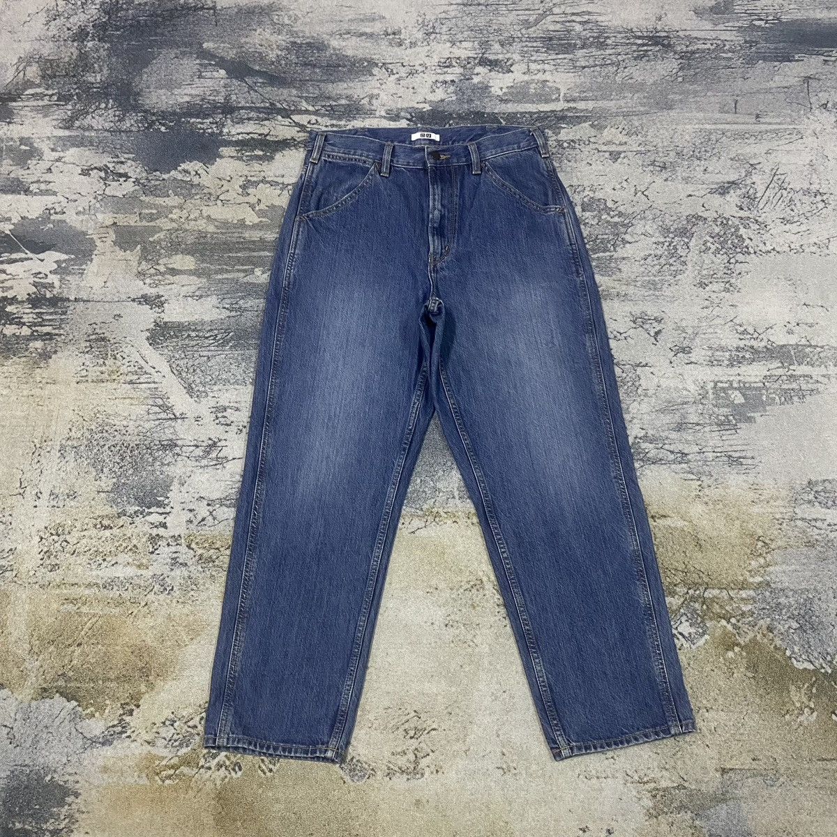 image of Avant Garde x Undercover Vintage Japanese Undercover X Uniqlo Baggy Jeans in Blue Denim (Size 31)