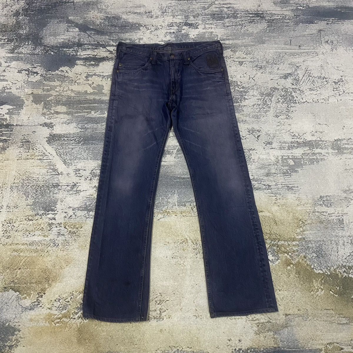 Blue Blue Japan × Japanese Brand × Vintage Vintage Blue Blue Japan Faded Denim Jeans Size US 32 / EU 48 - 1 Thumbnail