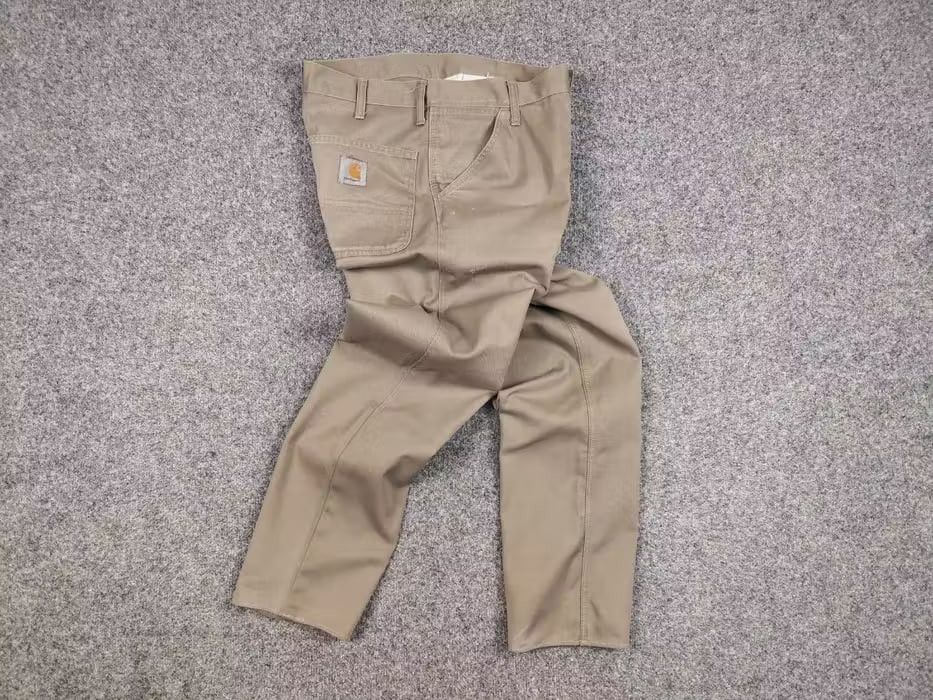Carhartt Vintage 90' Carhartt Simple Beige Distressed Trouser Pants Size US 30 / EU 46 - 5 Thumbnail