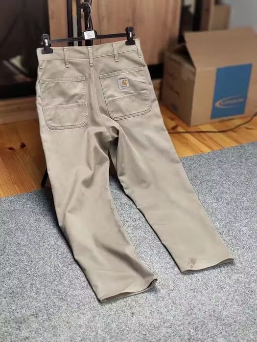 Carhartt Vintage 90' Carhartt Simple Beige Distressed Trouser Pants Size US 30 / EU 46 - 9 Thumbnail