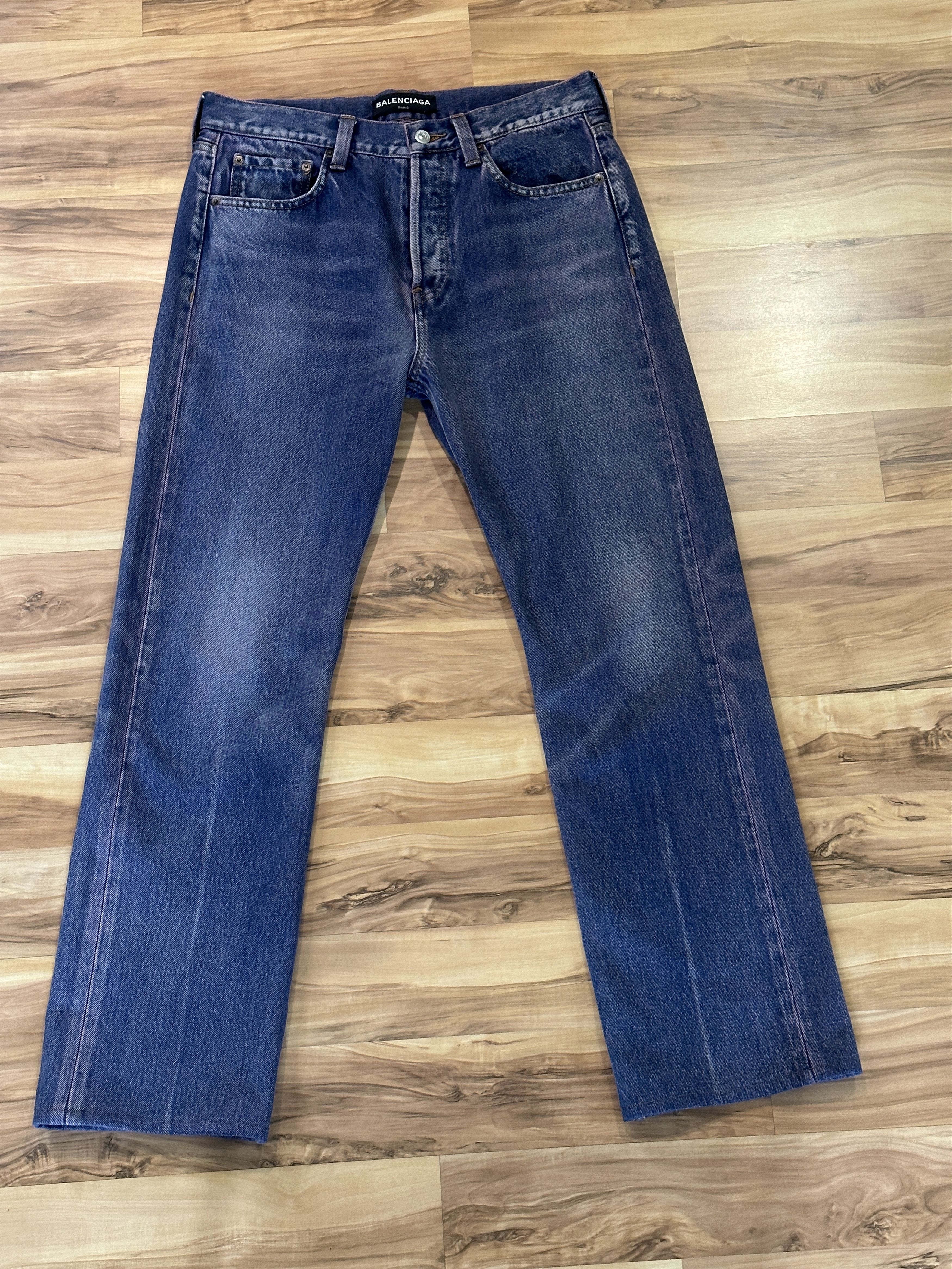 Balenciaga Balenciaga Pink Overdye Blue Denim Size US 30 / EU 46 - 1 Thumbnail
