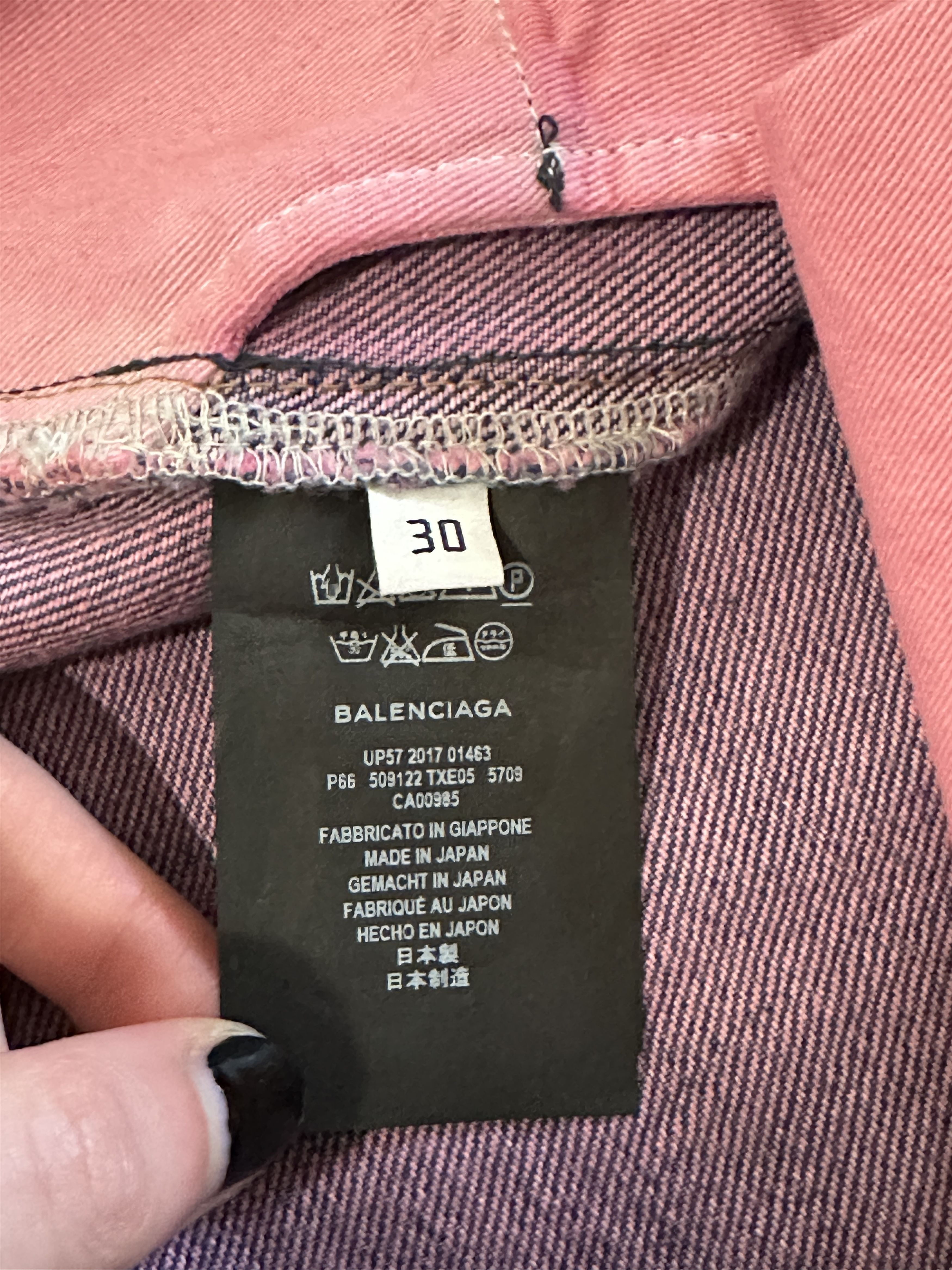 Balenciaga Balenciaga Pink Overdye Blue Denim Size US 30 / EU 46 - 5 Thumbnail