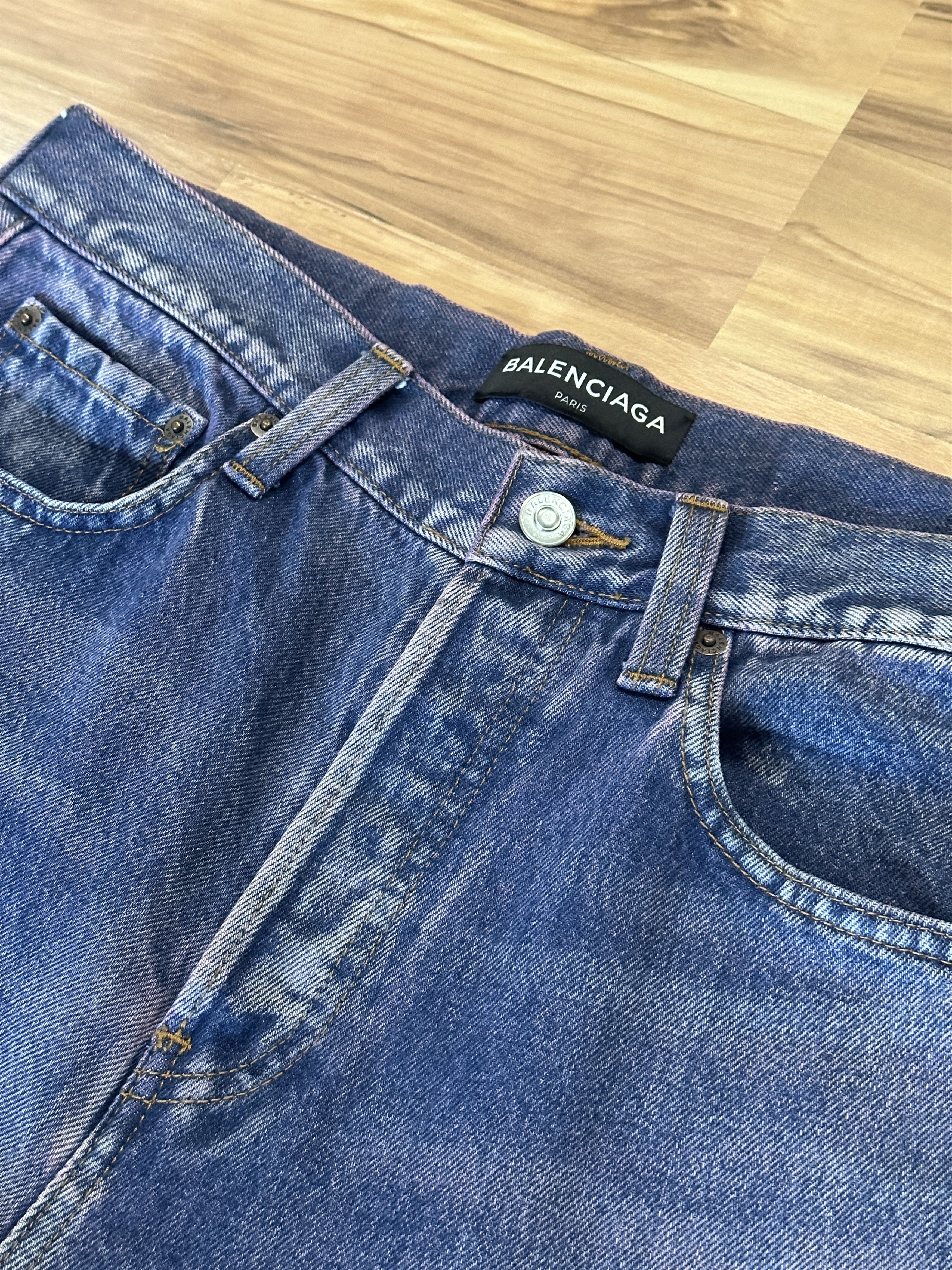 Balenciaga Balenciaga Pink Overdye Blue Denim Size US 30 / EU 46 - 3 Thumbnail