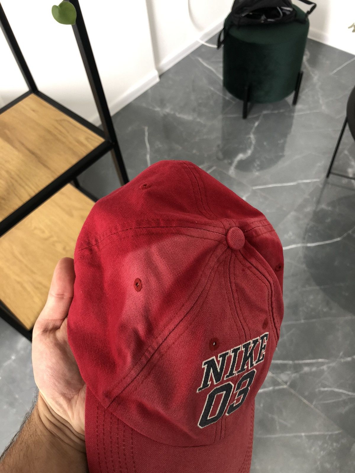 Nike × Vintage Vintage Y2K Nike 03 Faded Cap Hat Size ONE SIZE - 4 Thumbnail
