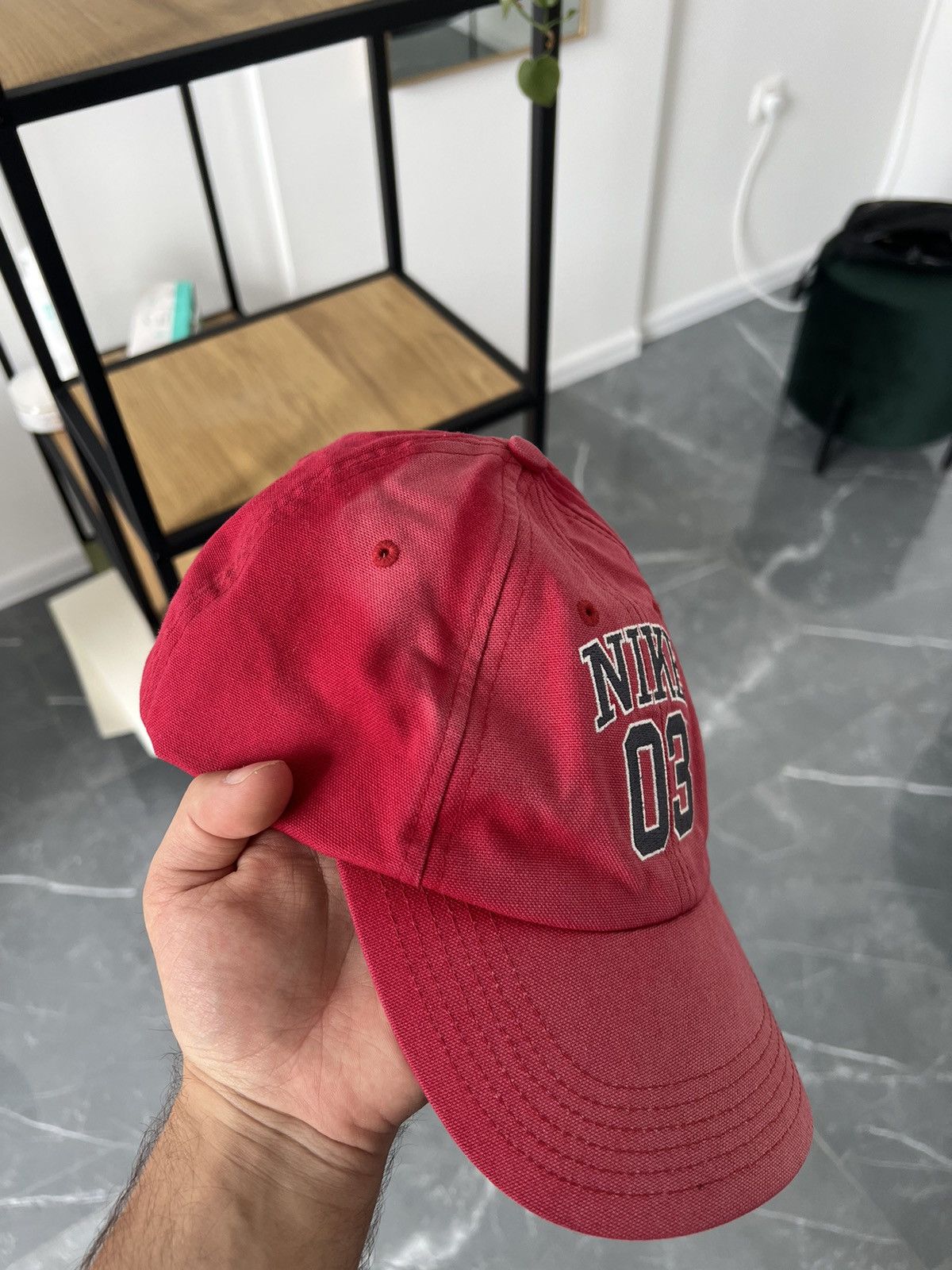 Nike × Vintage Vintage Y2K Nike 03 Faded Cap Hat Size ONE SIZE - 2 Thumbnail