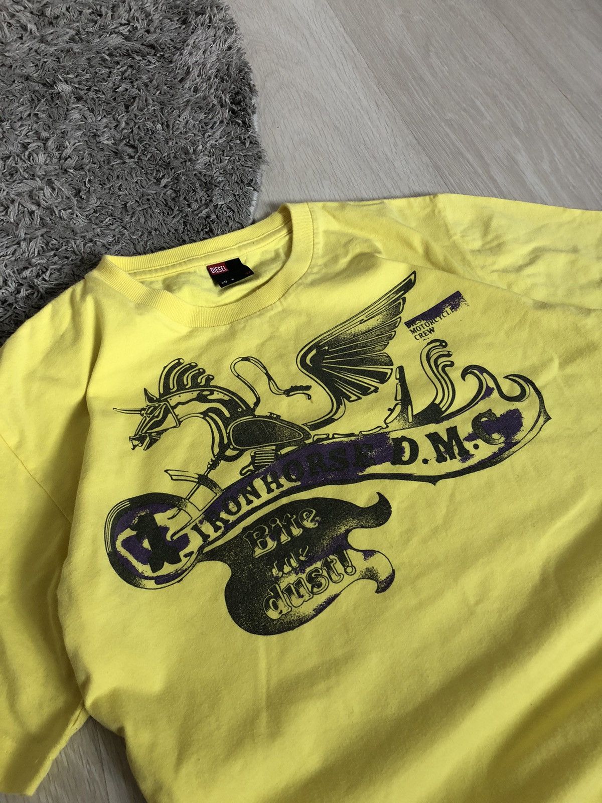 Diesel × Vintage Vintage Diesel Y2K Iron Horse Motorcycle Bike T Shirt Size US M / EU 48-50 / 2 - 3 Thumbnail