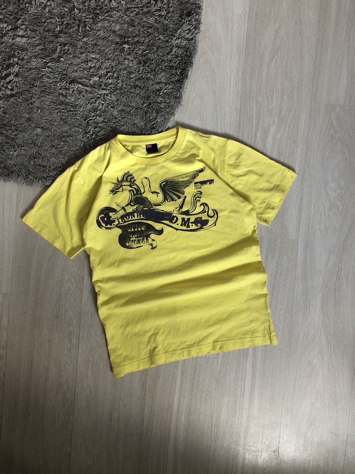 Diesel × Vintage Vintage Diesel Y2K Iron Horse Motorcycle Bike T Shirt Size US M / EU 48-50 / 2 - 1 Thumbnail