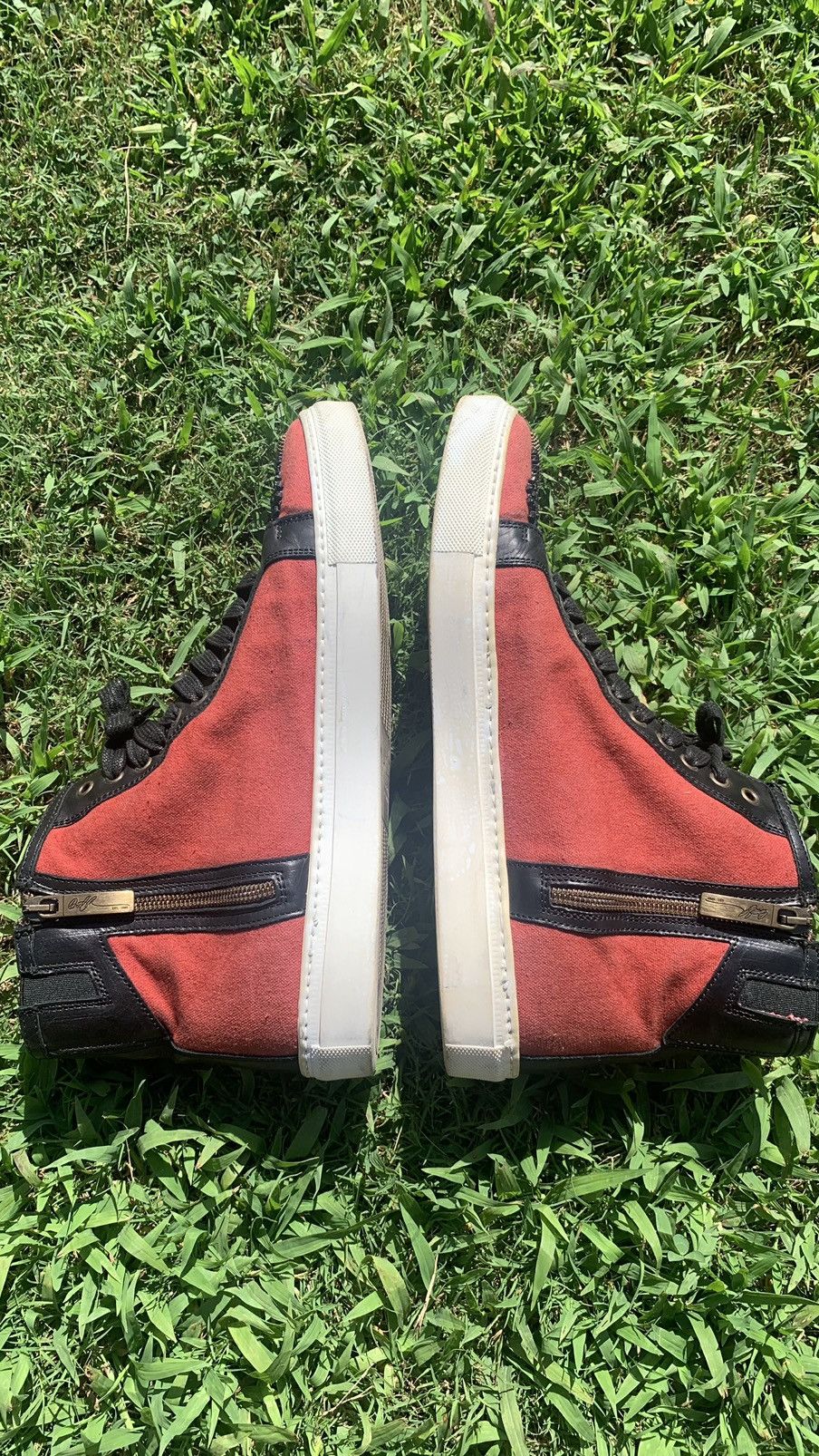 Donald Pliner Donald J Pliner Signature Lajos Snake-Beaded Hi Top Sneaker Size US 10 / EU 43 - 4 Thumbnail