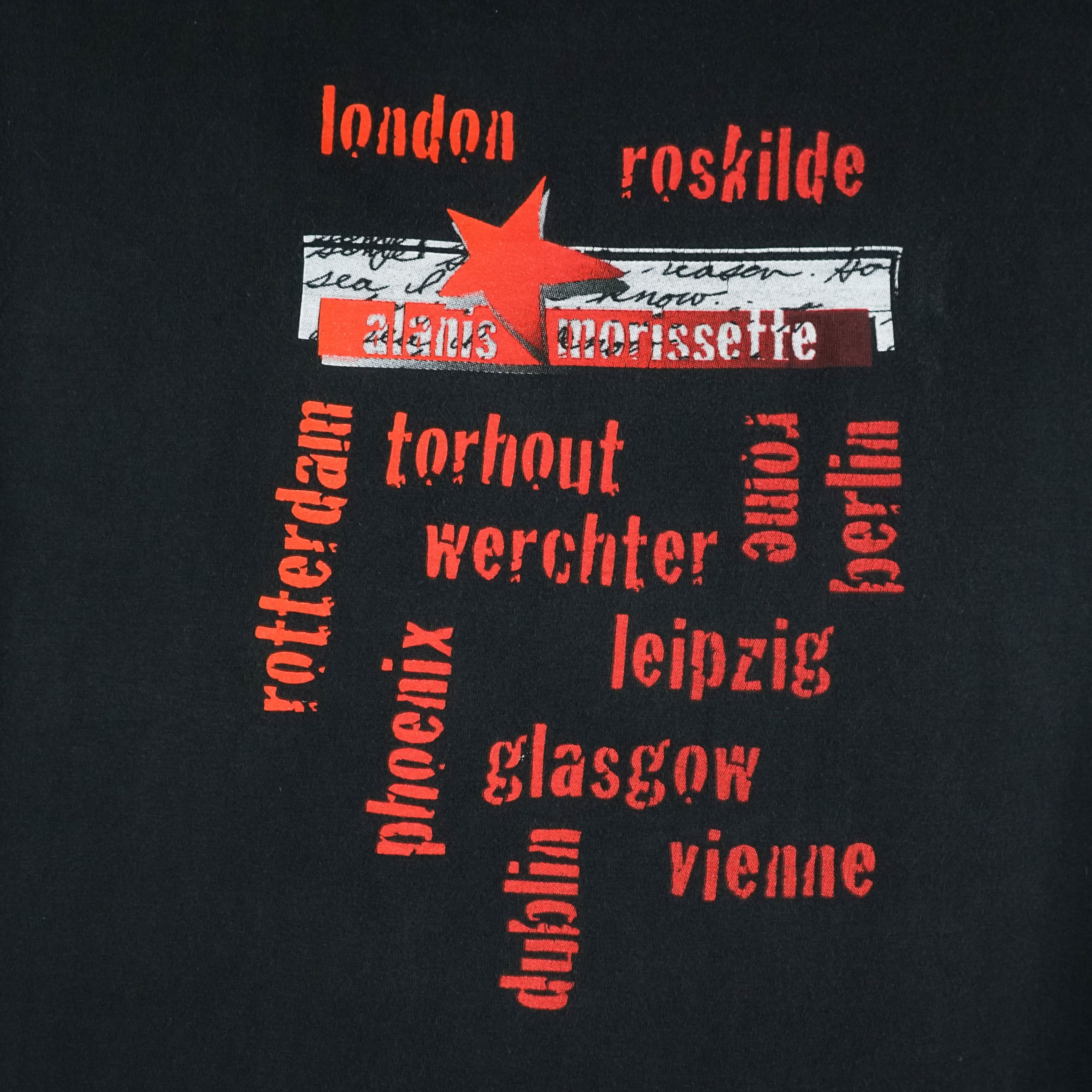 Band Tees × Vintage 1990s Alanis Morissette t shirt 90s tour Size US XXL / EU 58 / 5 - 7 Thumbnail