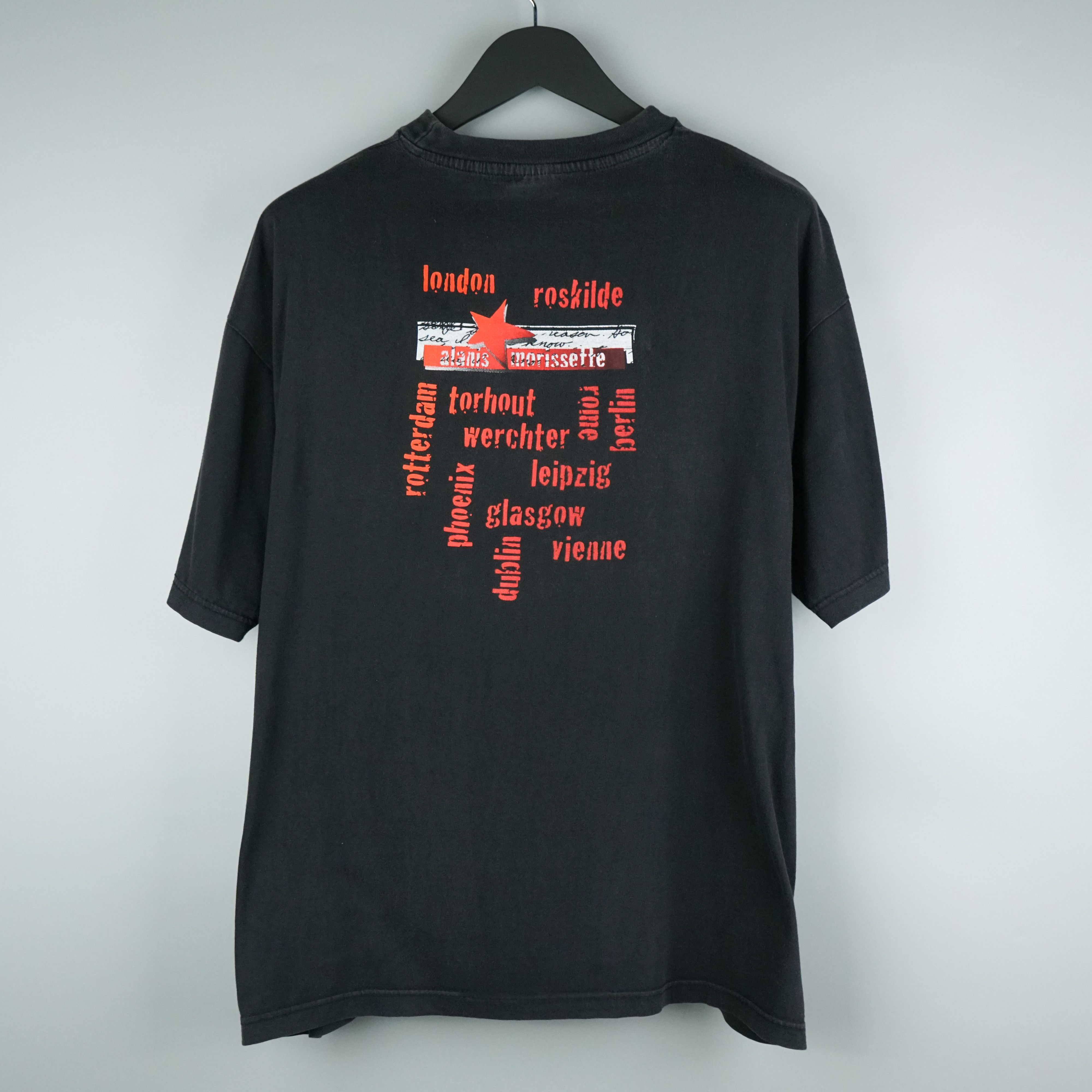 Band Tees × Vintage 1990s Alanis Morissette t shirt 90s tour Size US XXL / EU 58 / 5 - 6 Thumbnail