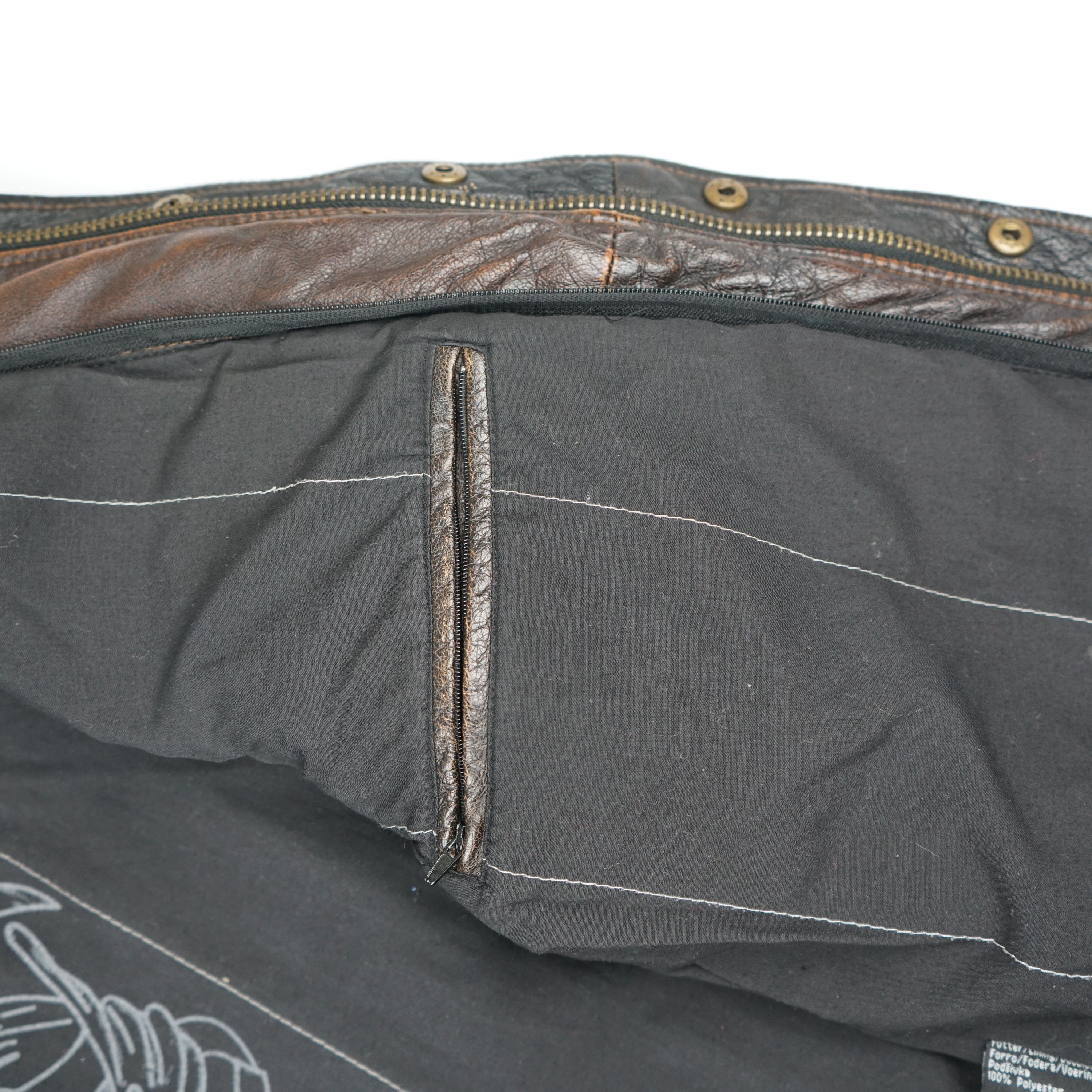 Alpha Industries × Vintage 90s Alpha Industries Leather Jacket Size US M / EU 48-50 / 2 - 12 Thumbnail