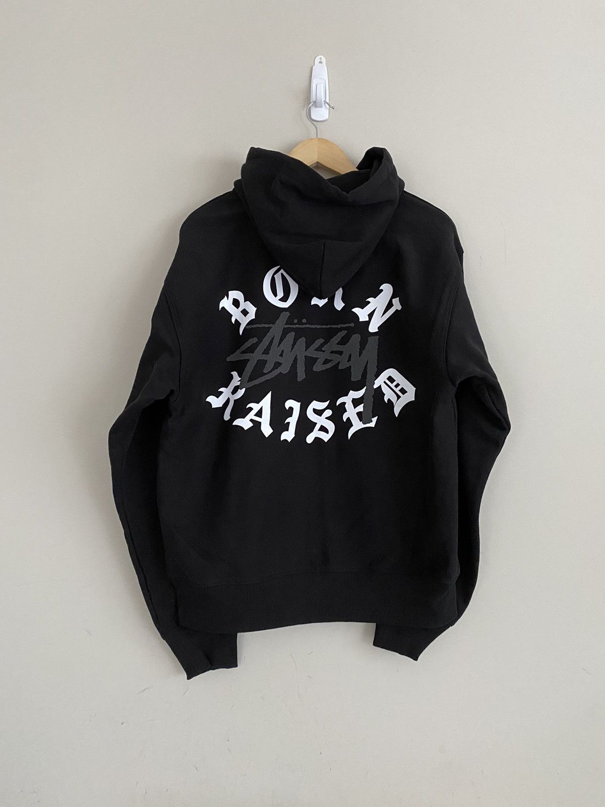 STUSSY BORN X RAISED LOGO ZIP HOODIE M Stussy & Born X