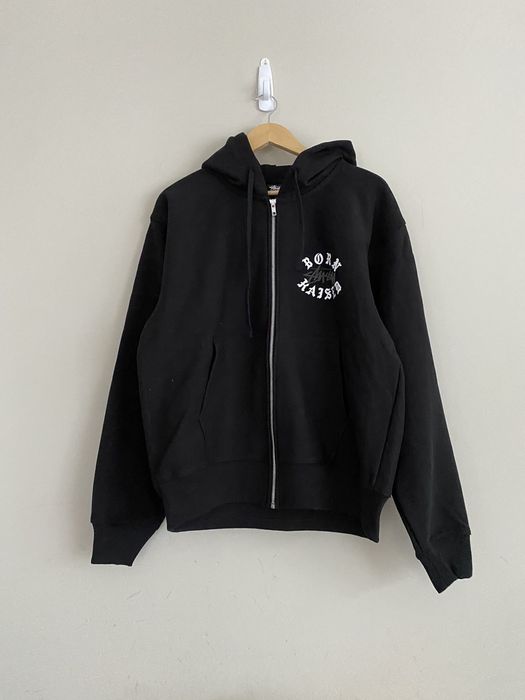 Stussy Stussy & BXR Logo Zip Hoodie | Grailed