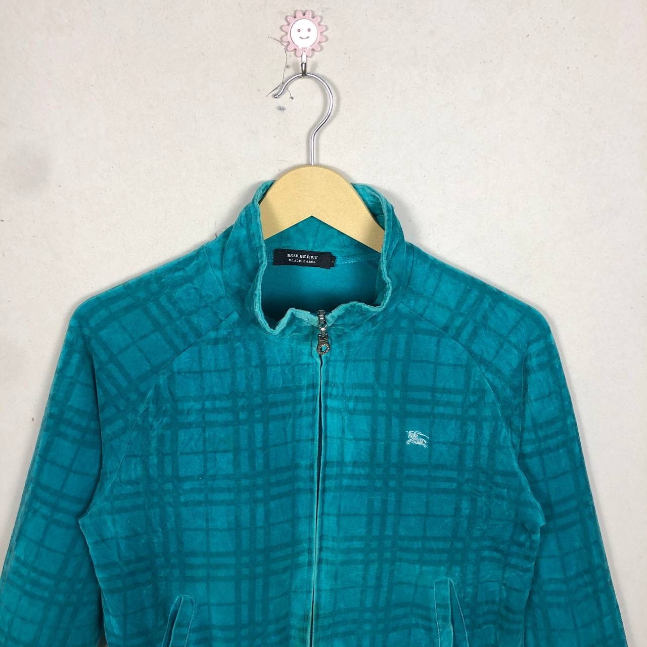Burberry Vintage Burberry Nova Check Velvet Cloth Sweater Zipper Size XXS / US 00 / IT 34 - 3 Thumbnail